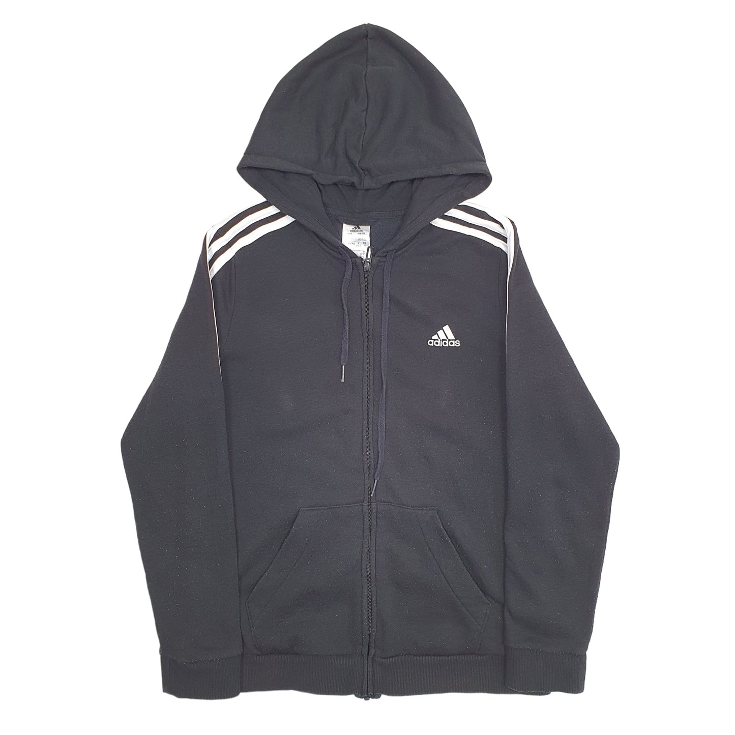 Womens Black Adidas  Full Zip Jumper