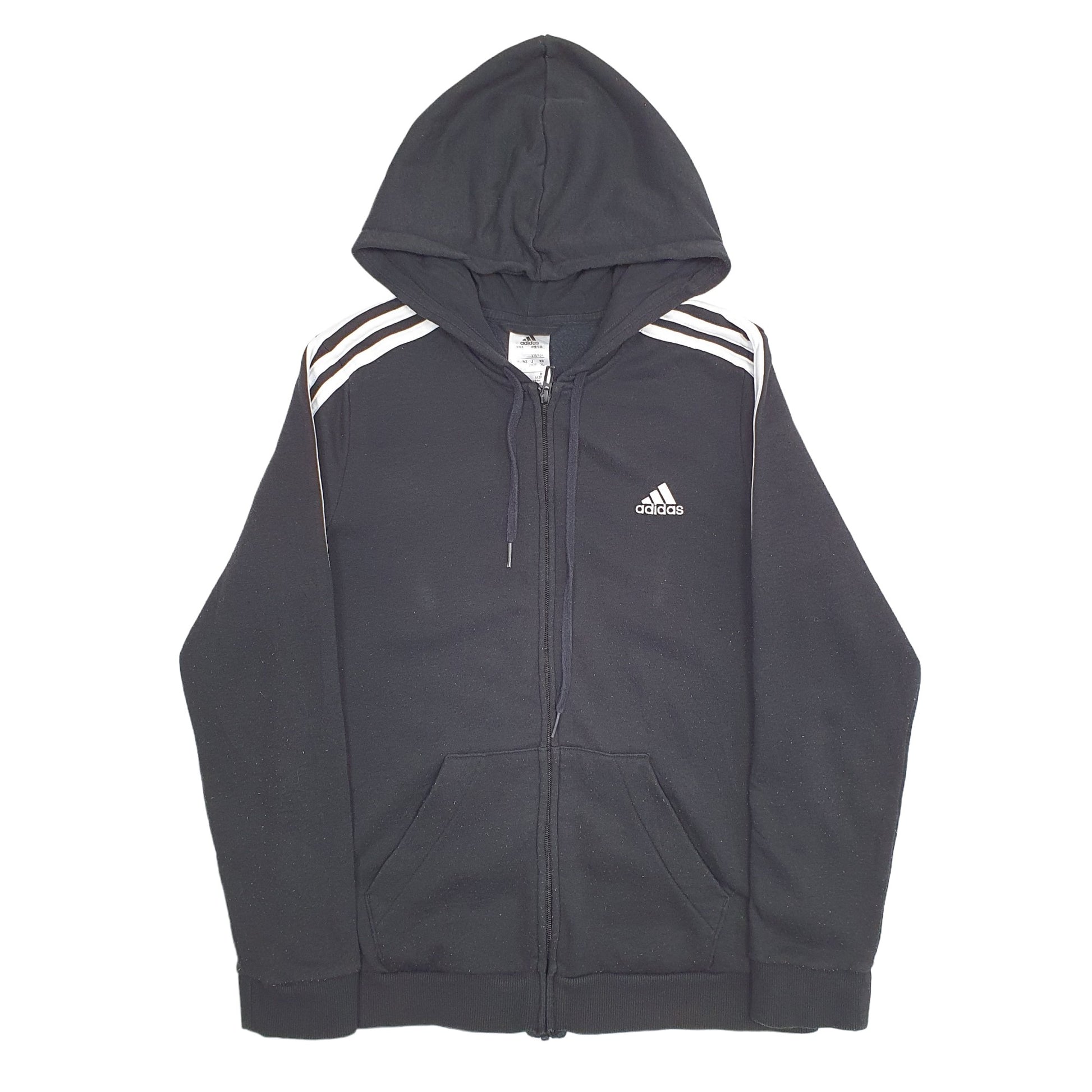 Womens Black Adidas  Full Zip Jumper