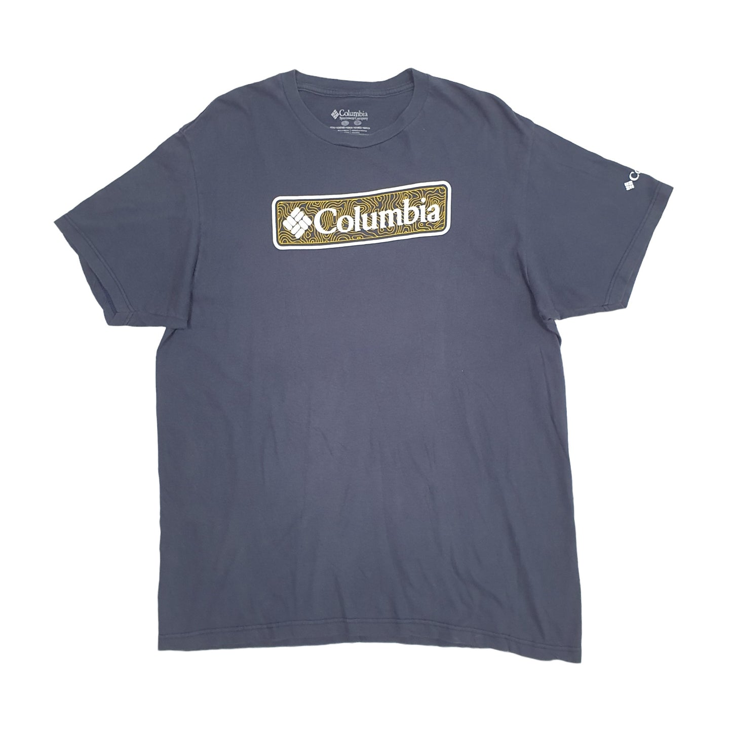 Mens Blue Columbia Sportswear  Short Sleeve T Shirt