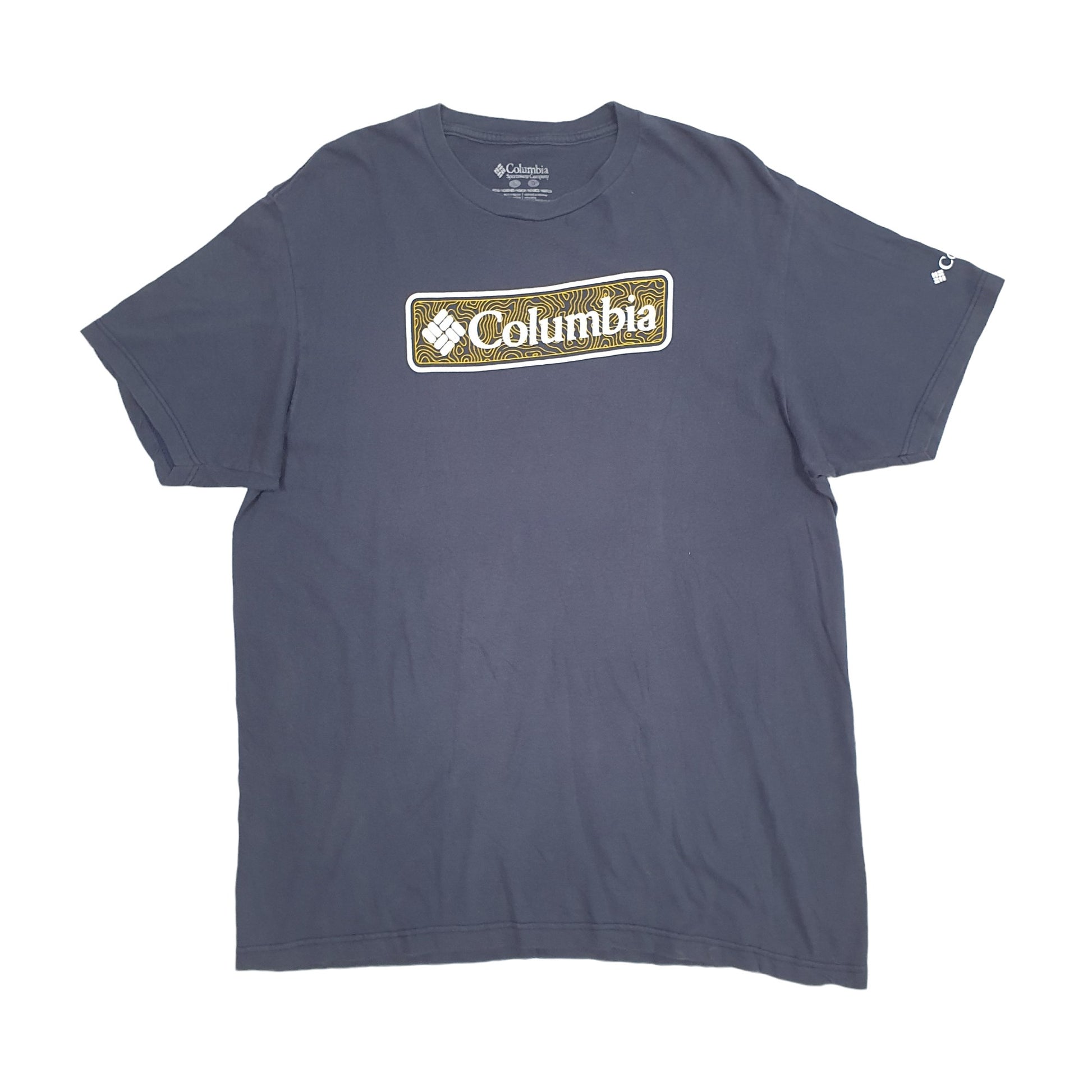 Mens Blue Columbia Sportswear  Short Sleeve T Shirt