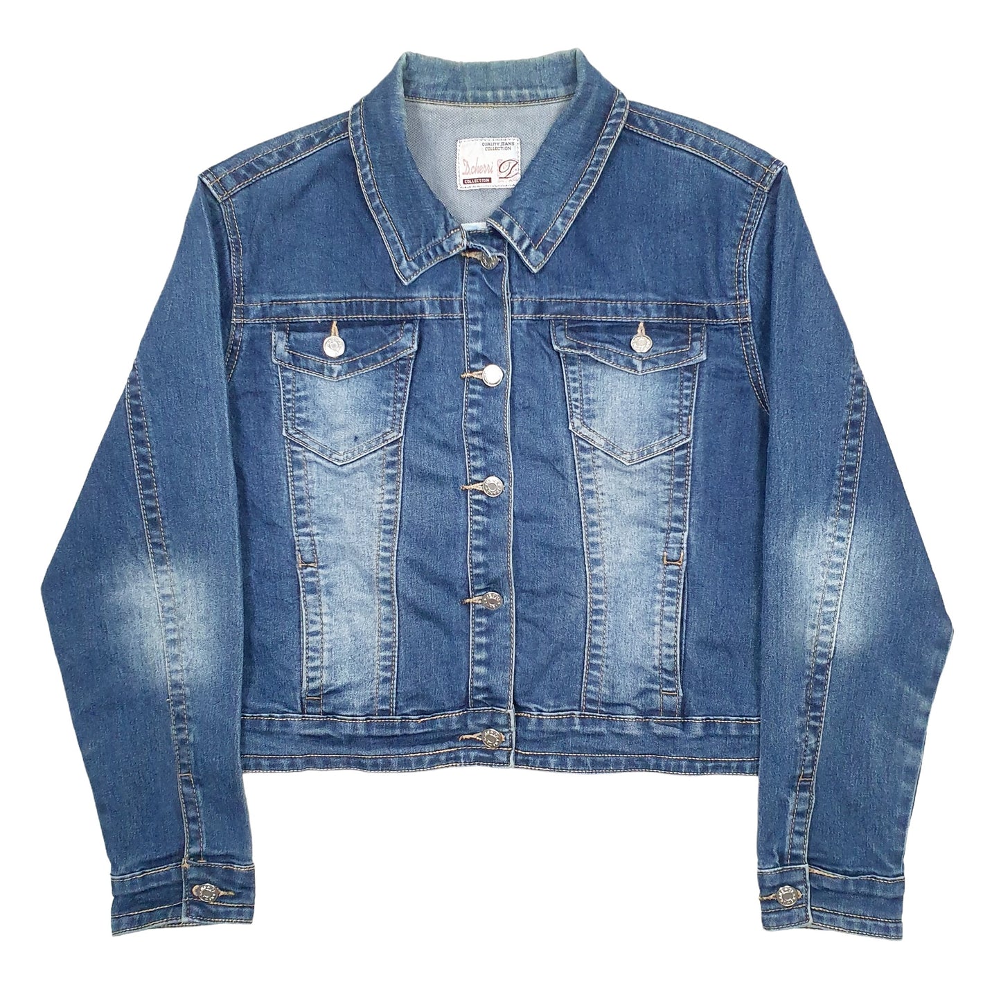 Womens Blue D.Cherri  Denim Jacket Coat