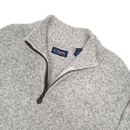Chaps Quarter Zip XL Grey