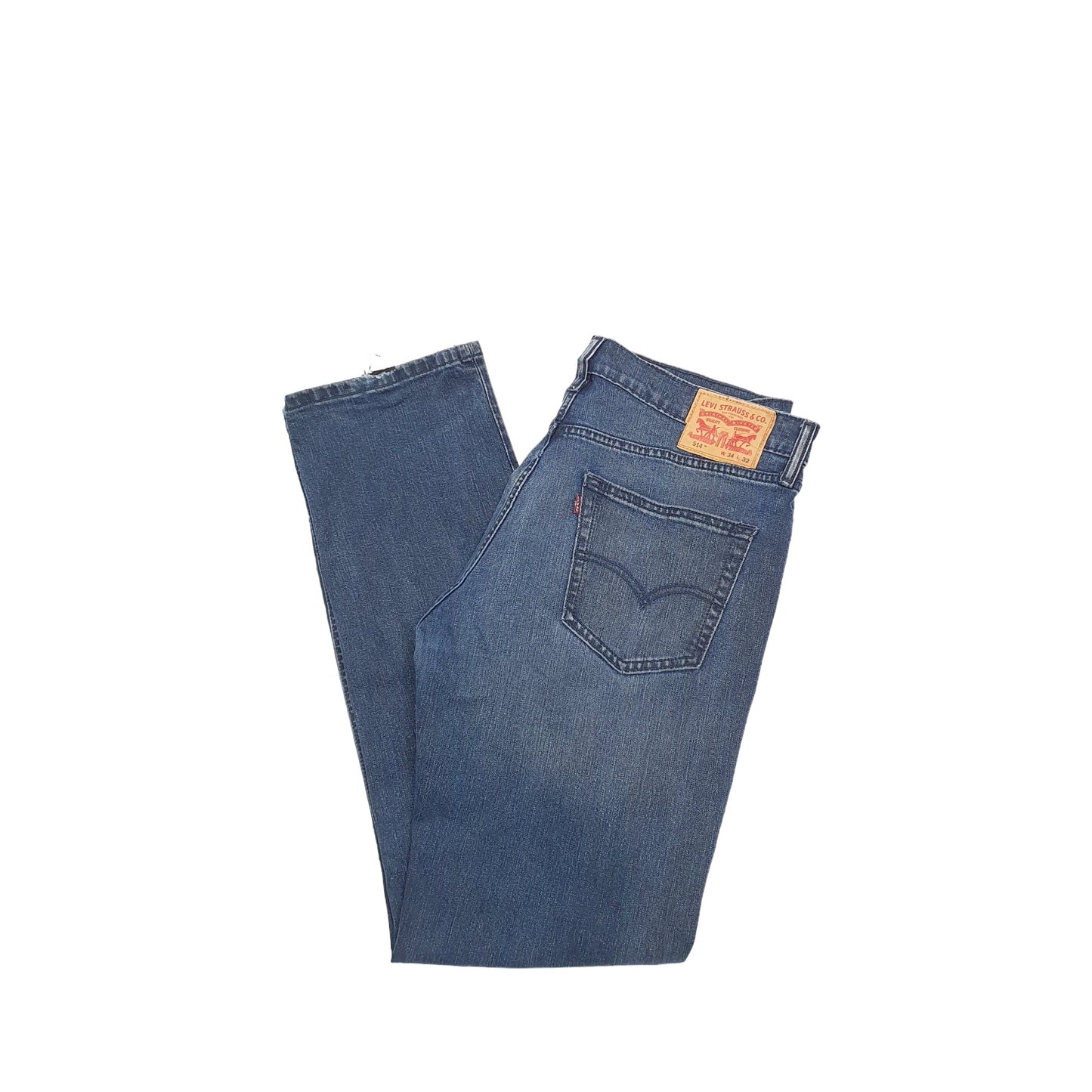Levis 514 Straight Fit Jeans W34 L32 Blue