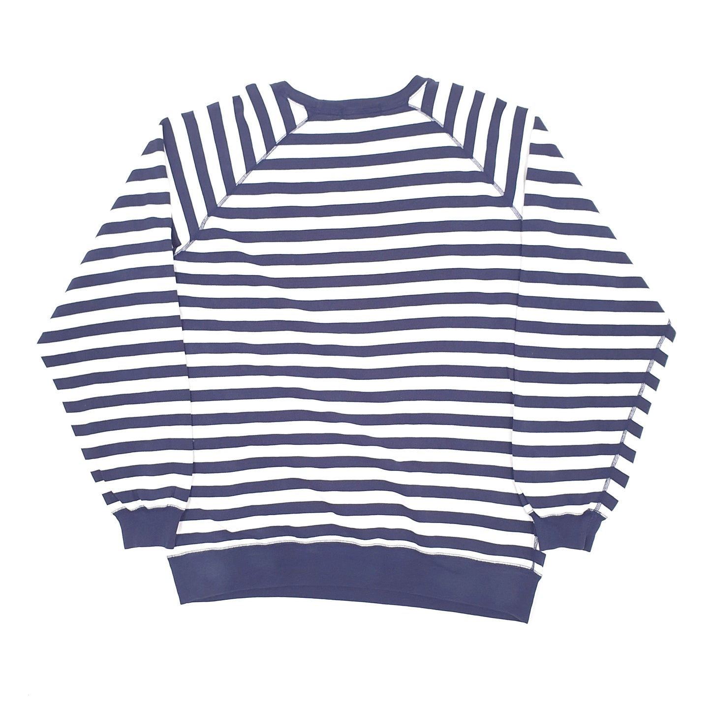 Mens Navy Polo Ralph Lauren Striped Crewneck Jumper