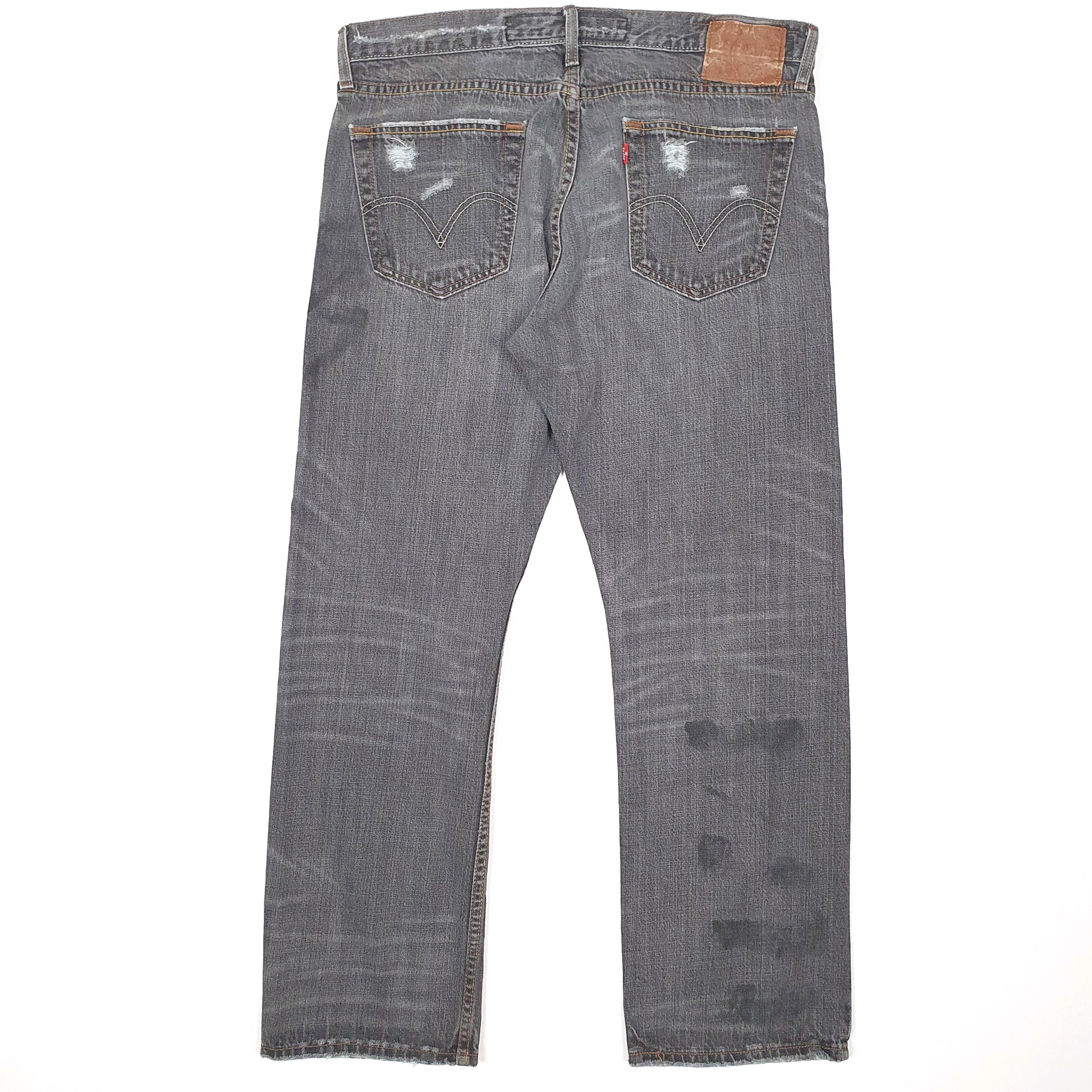 Levis 514 Straight Fit 1990's Jeans W36 L30 Grey