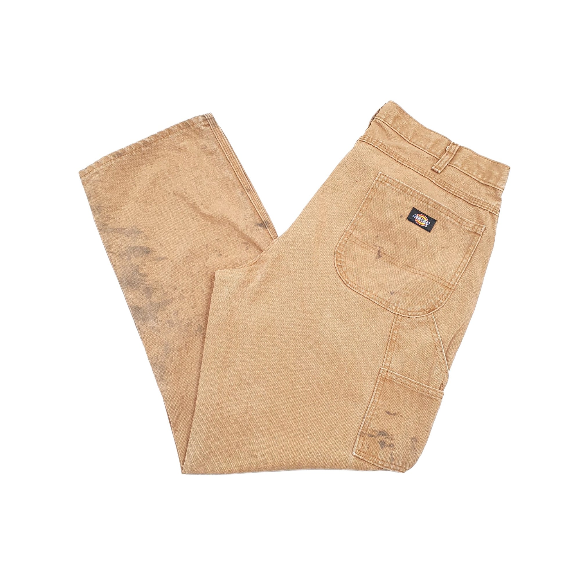 Mens Dickies Brown Carpenter Trousers W38 L31 Brown