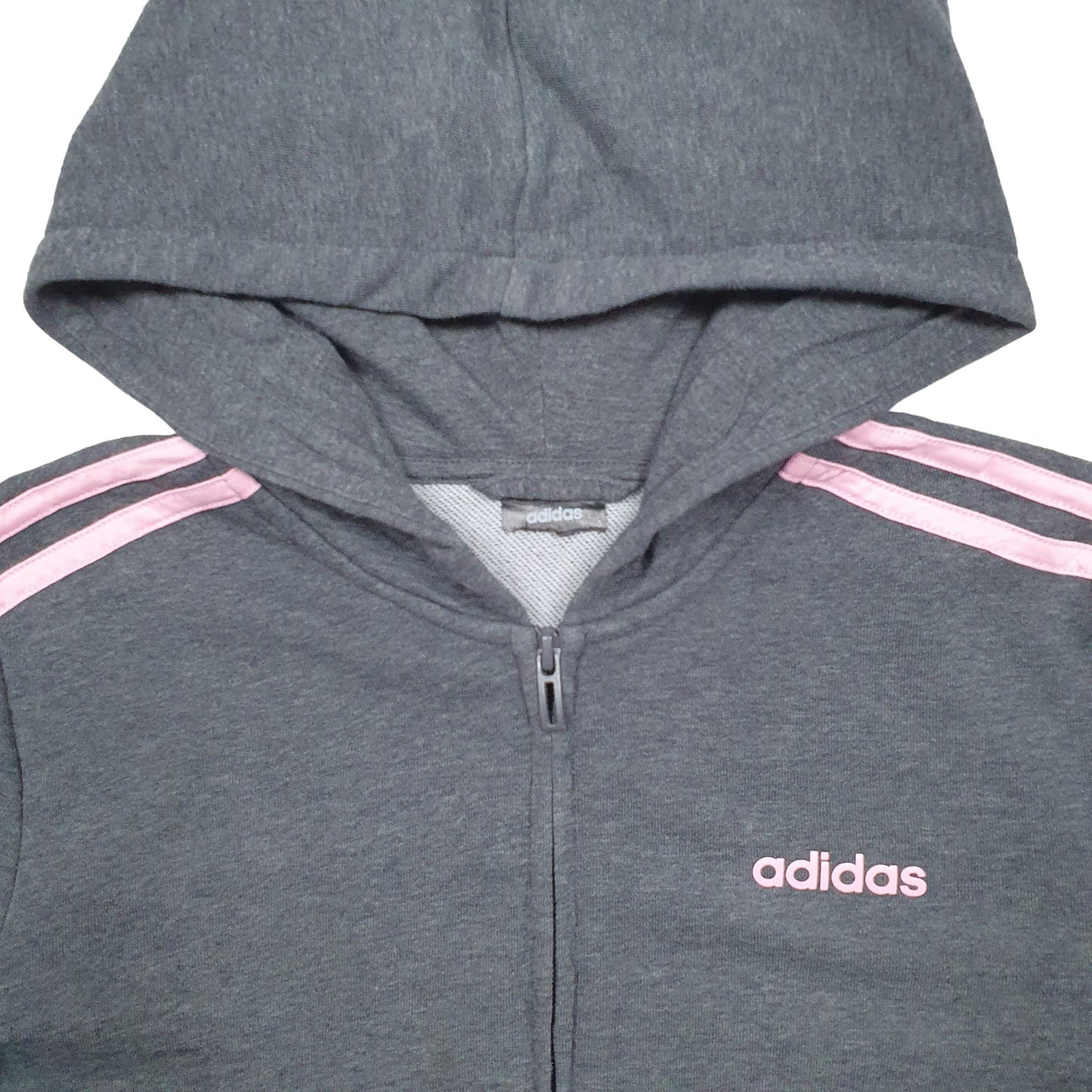Womens Grey Adidas  Hoodie Jumper