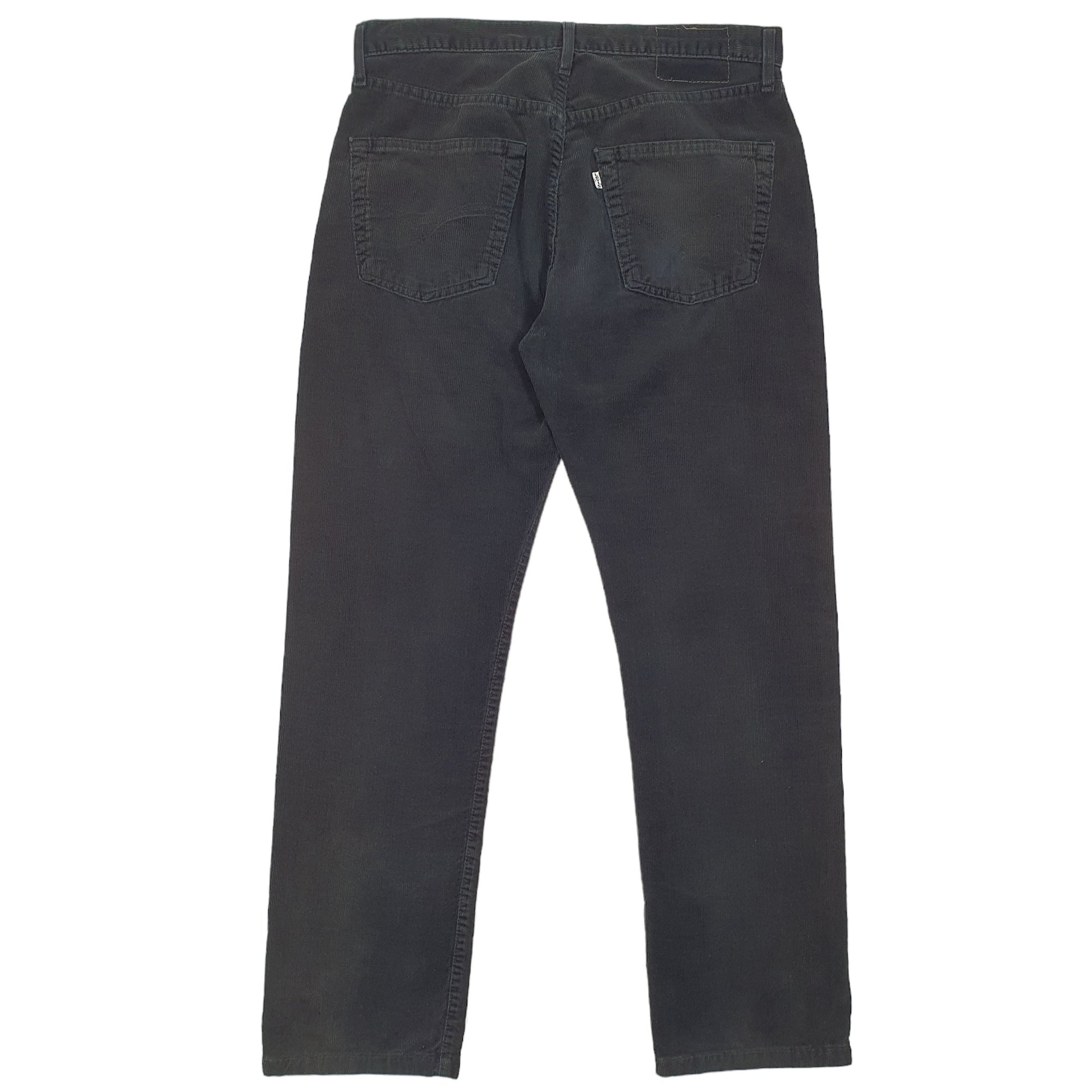 Mens Black Levis  Corduroy Trousers
