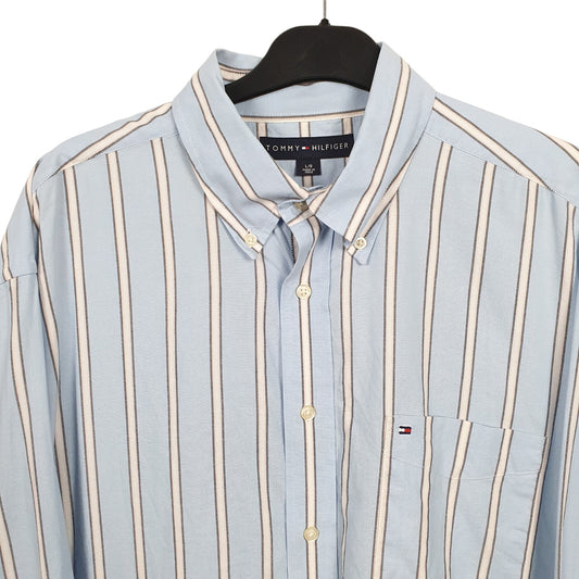 Tommy Hilfiger Long Sleeve Regular Fit Pinstripe Shirt