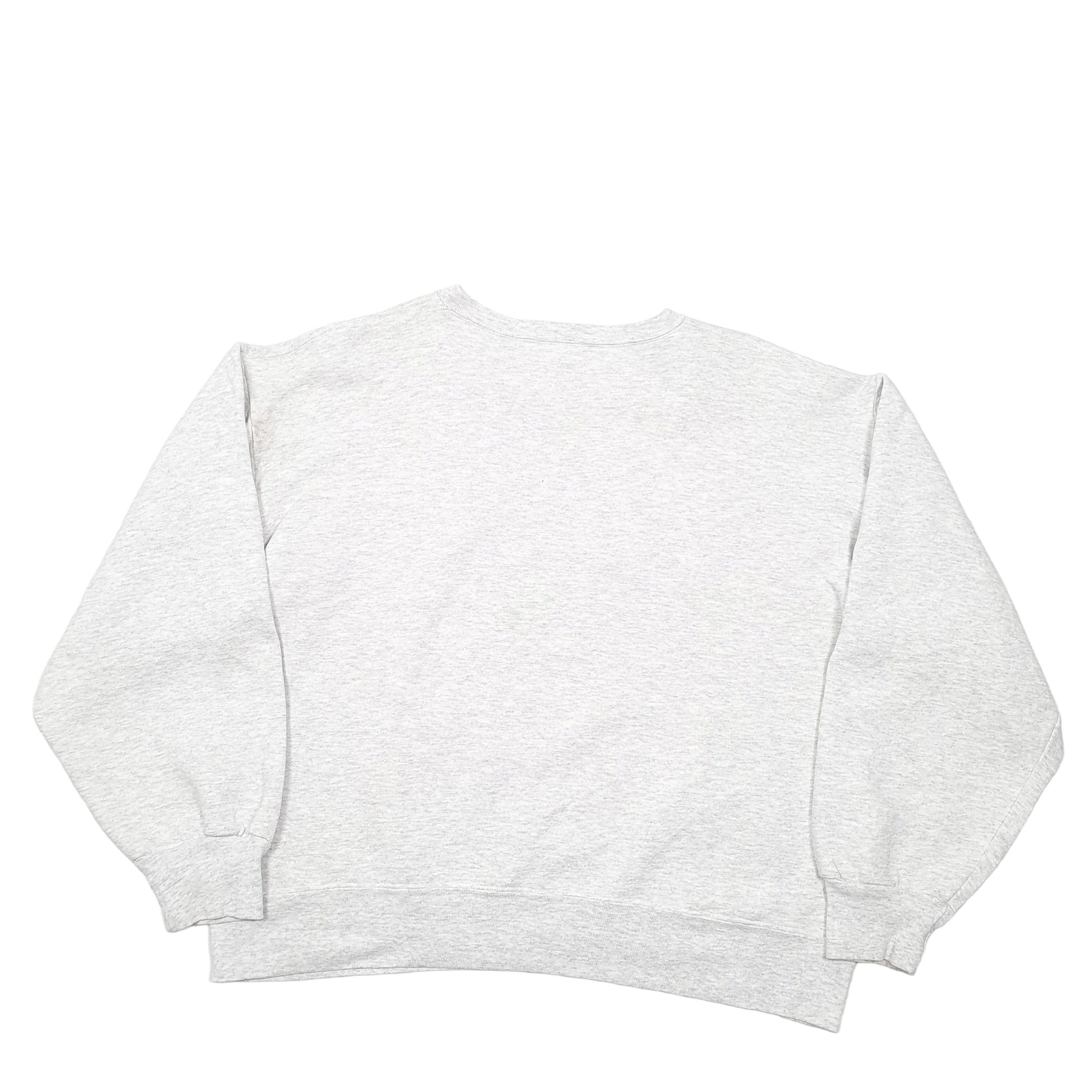 Mens Grey Timberland Spellout Weather Gear Made In USA Crewneck Jumper