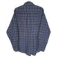 Croft & Barrow Flannel Shacket Overshirt Long Sleeve Regular Fit Check Shirt Blue