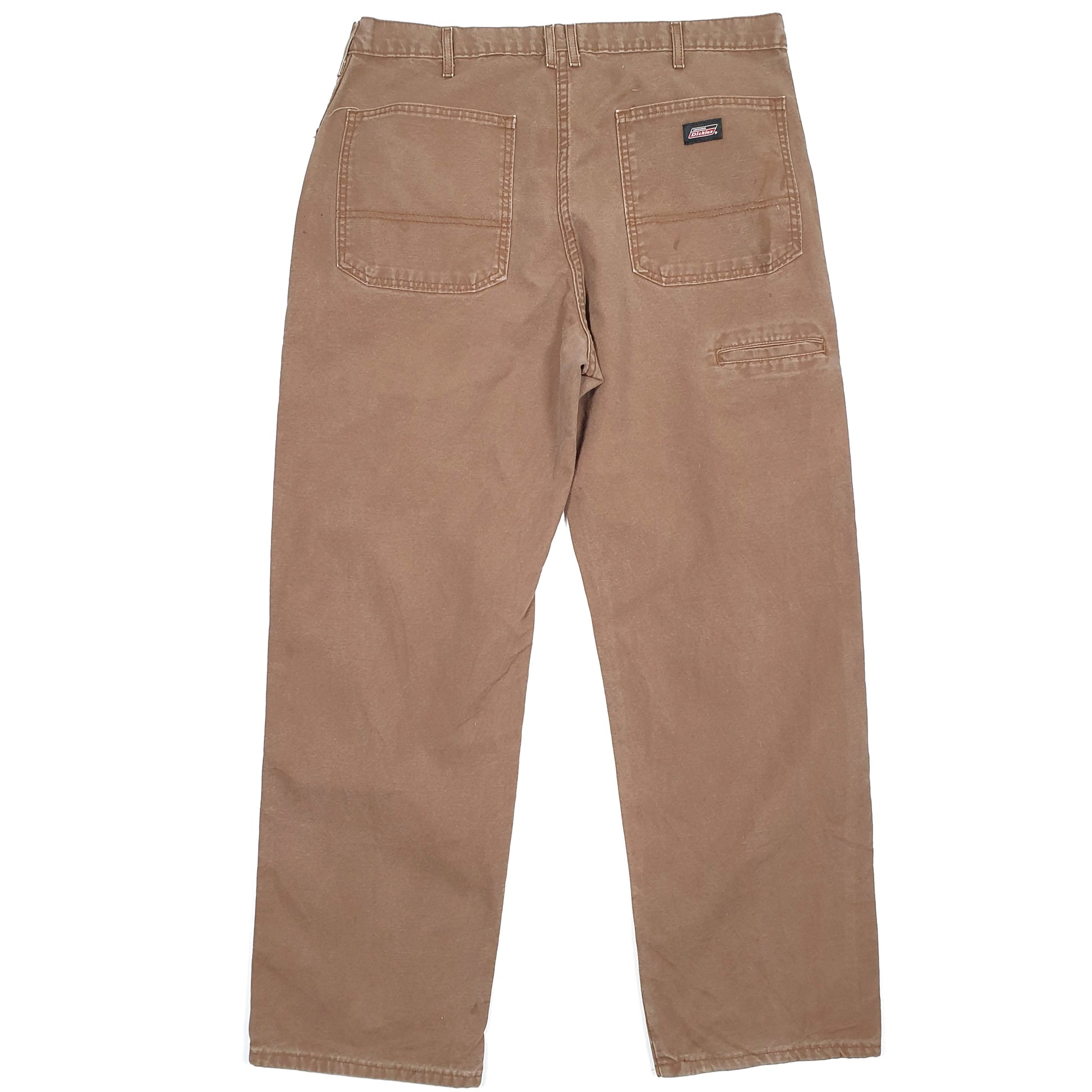 Mens Dickies Brown Carpenter Trousers W36 L29 Brown