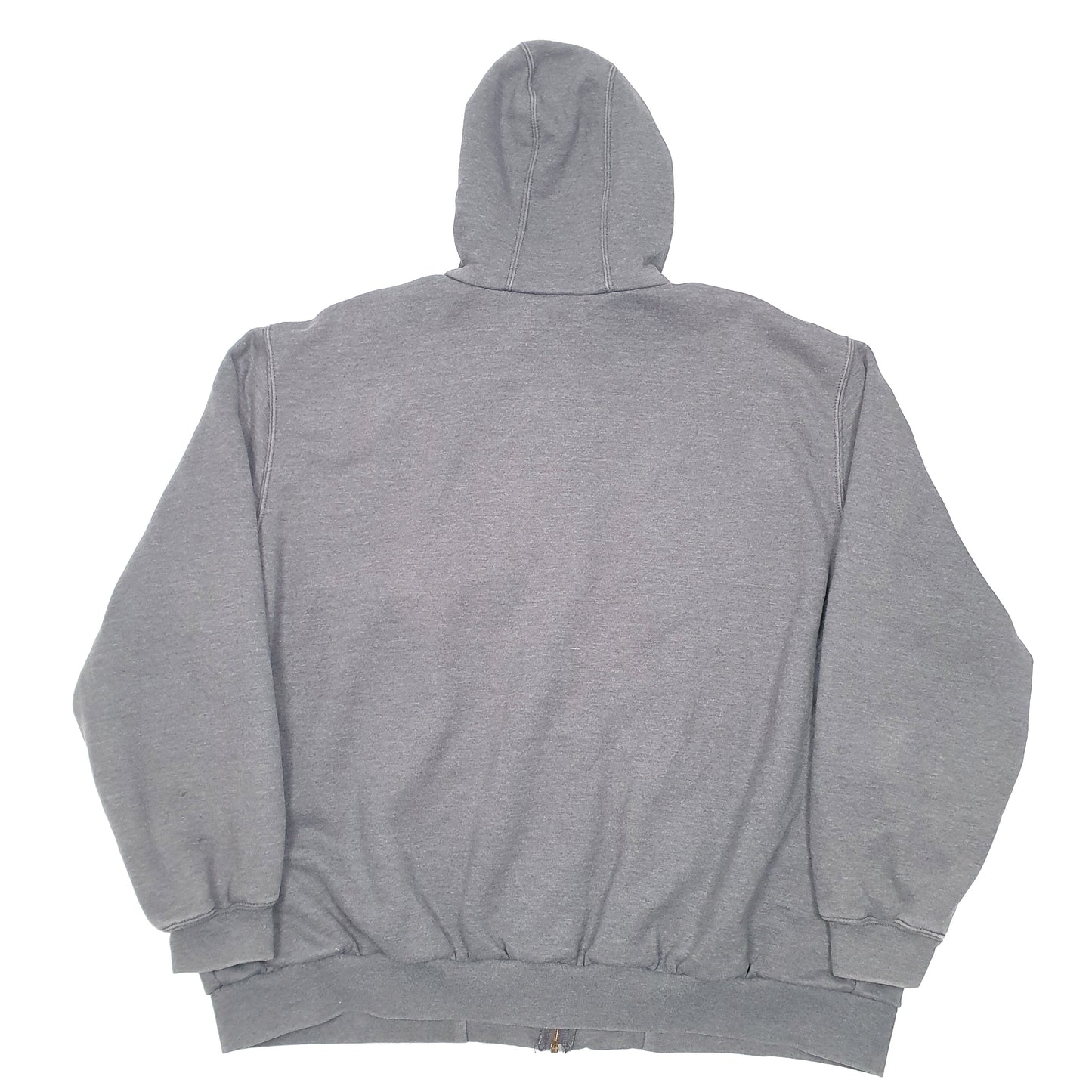 Mens Grey Carhartt Hoodie Thermal Lined Active Full Zip Jumper