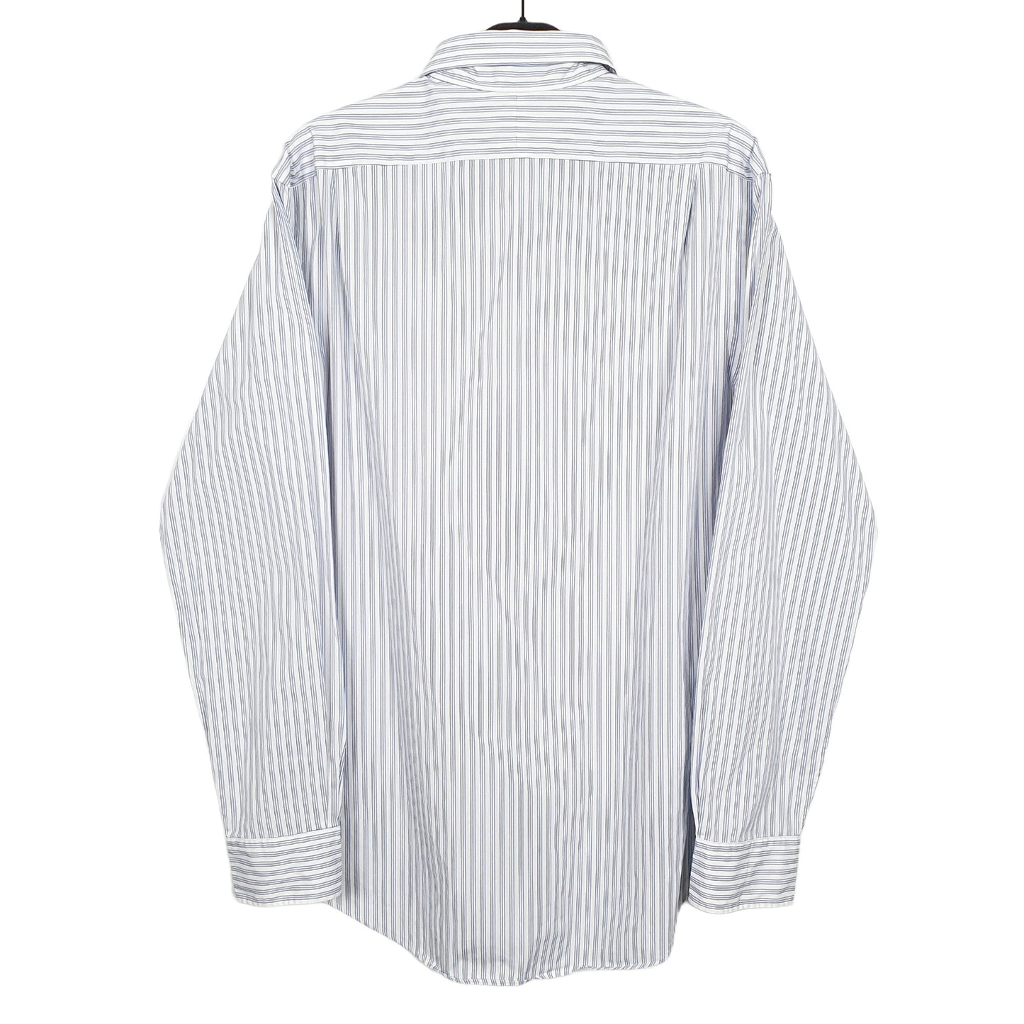 Ralph Lauren Long Sleeve Custom Fit Pinstripe Shirt Blue
