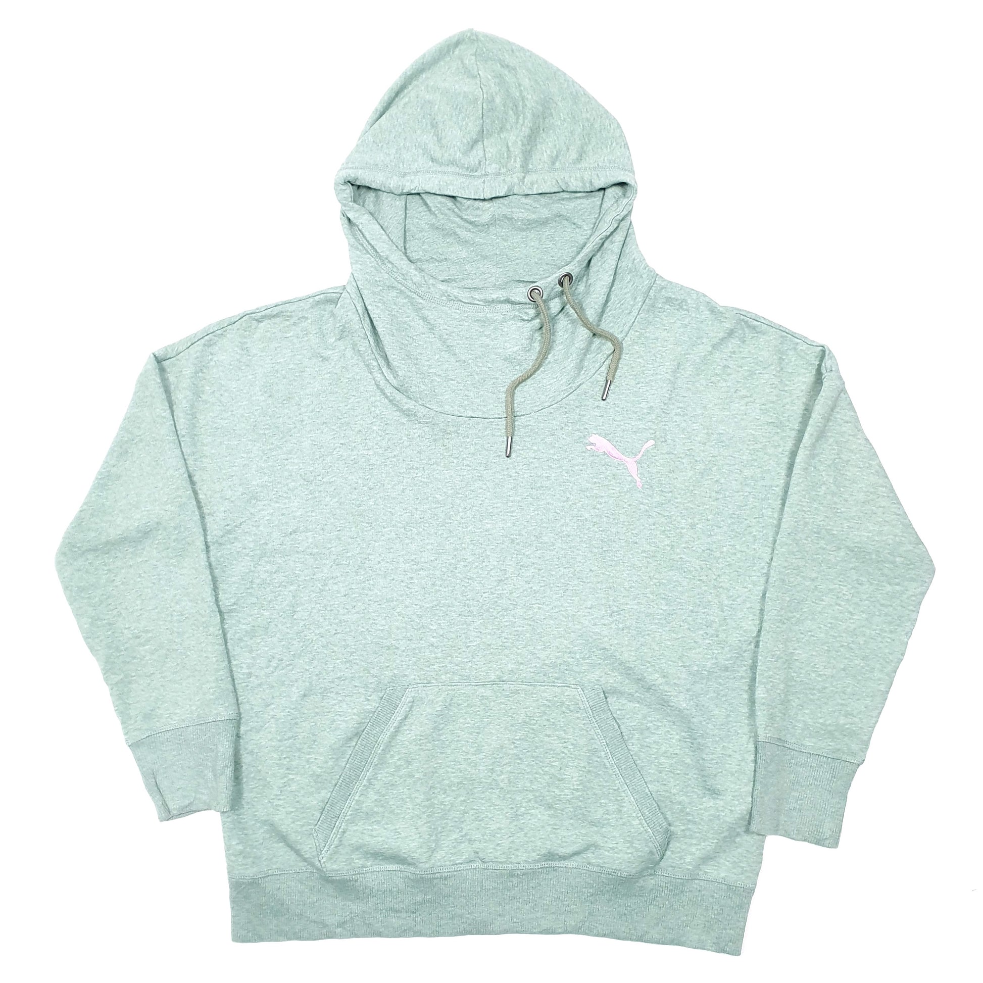 Womens Green Puma  Hoodie Jumper