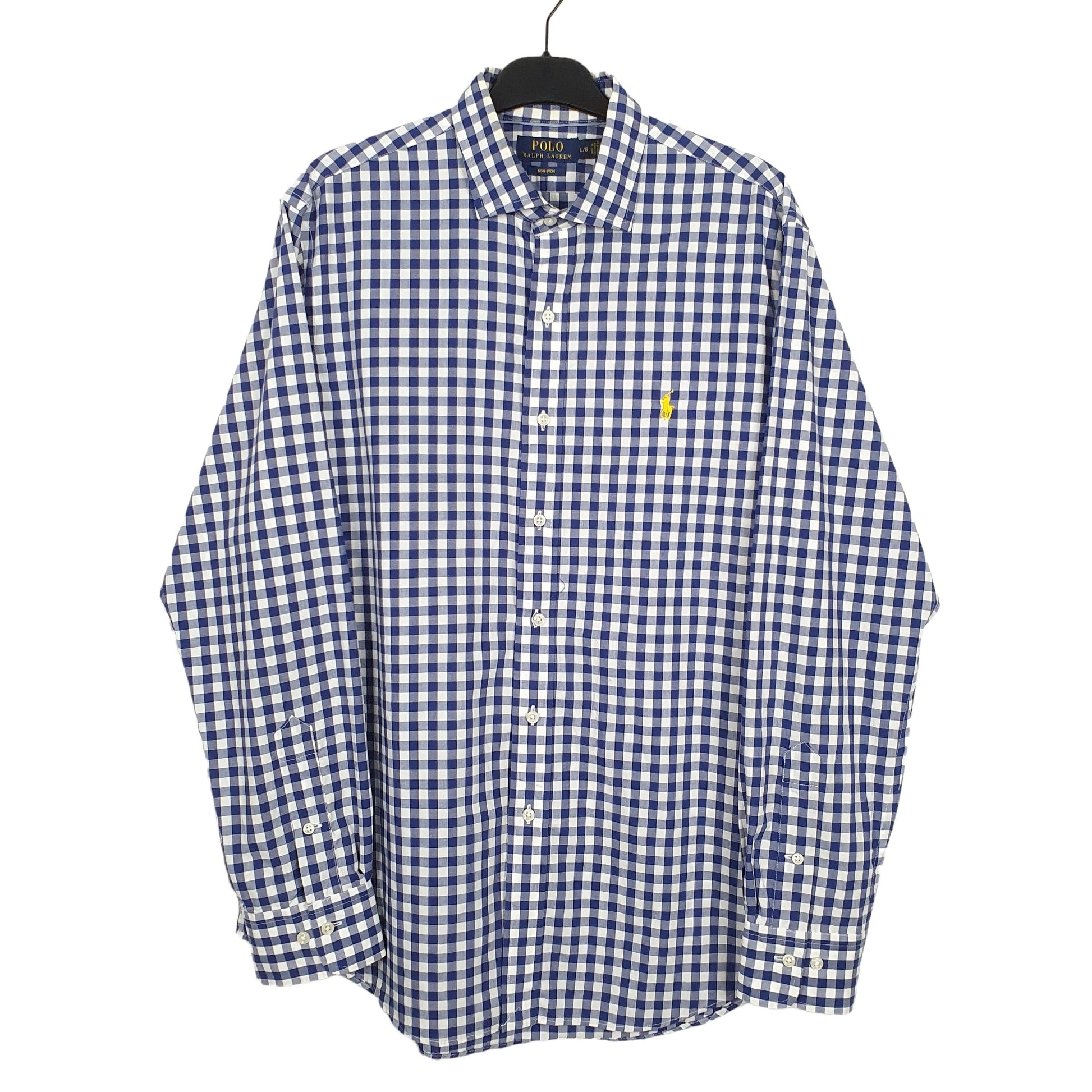 Ralph Lauren Long Sleeve Regular Fit Check Shirt Blue