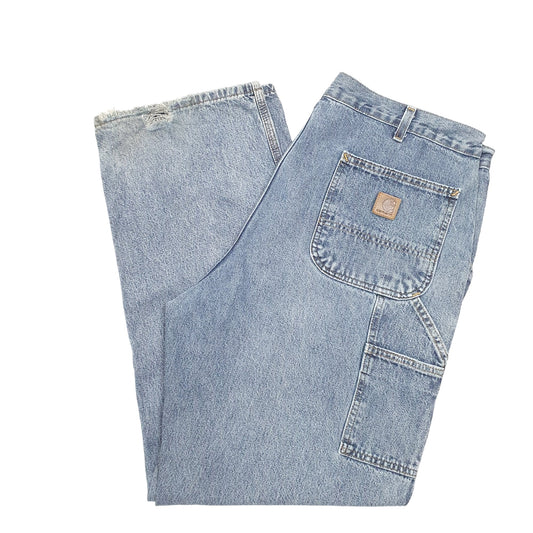 Mens Blue Carhartt  Carpenter JeansW38 L32