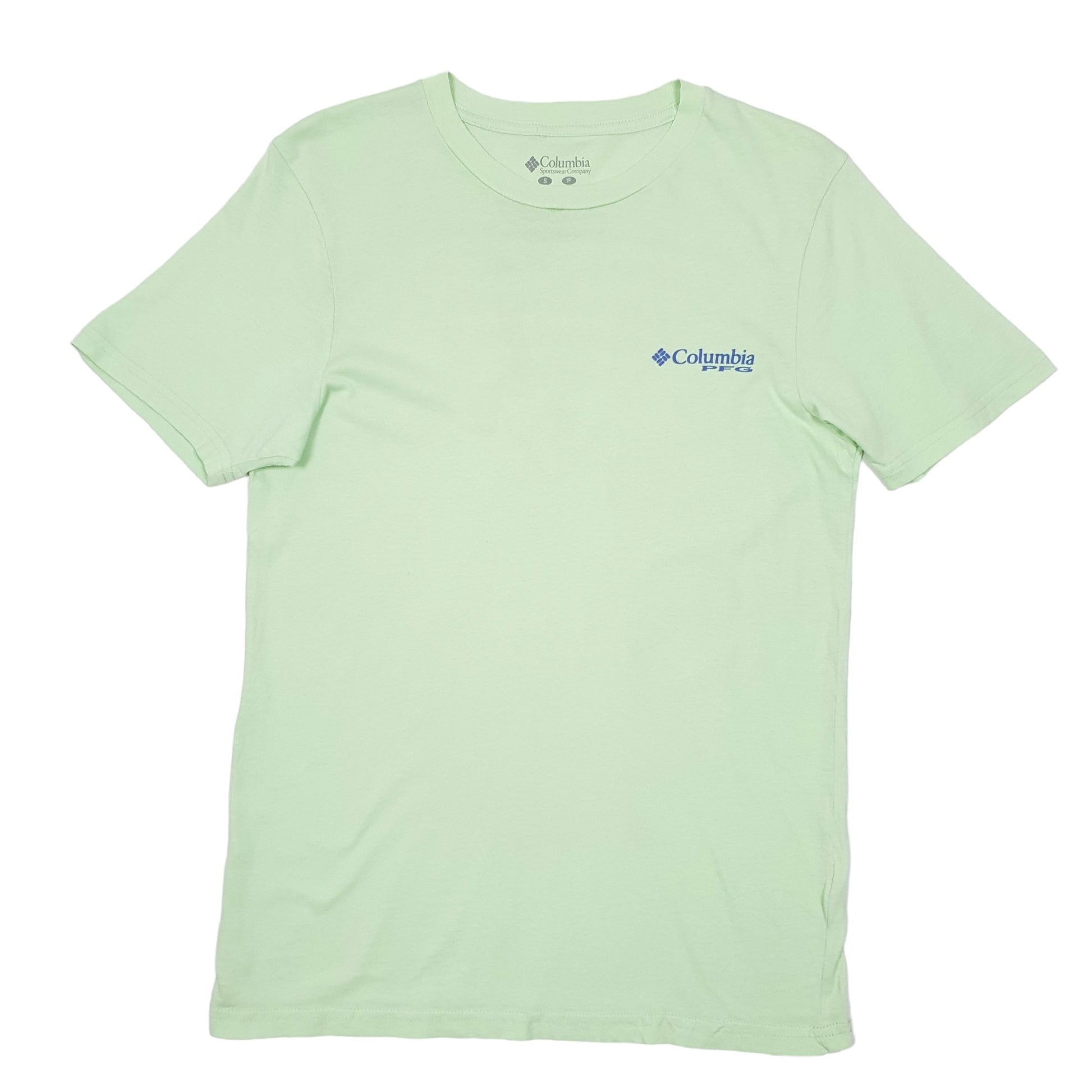 Mens Green Columbia Sportswear Performance Fishing Gear PFG Short Sleeve T Shirt