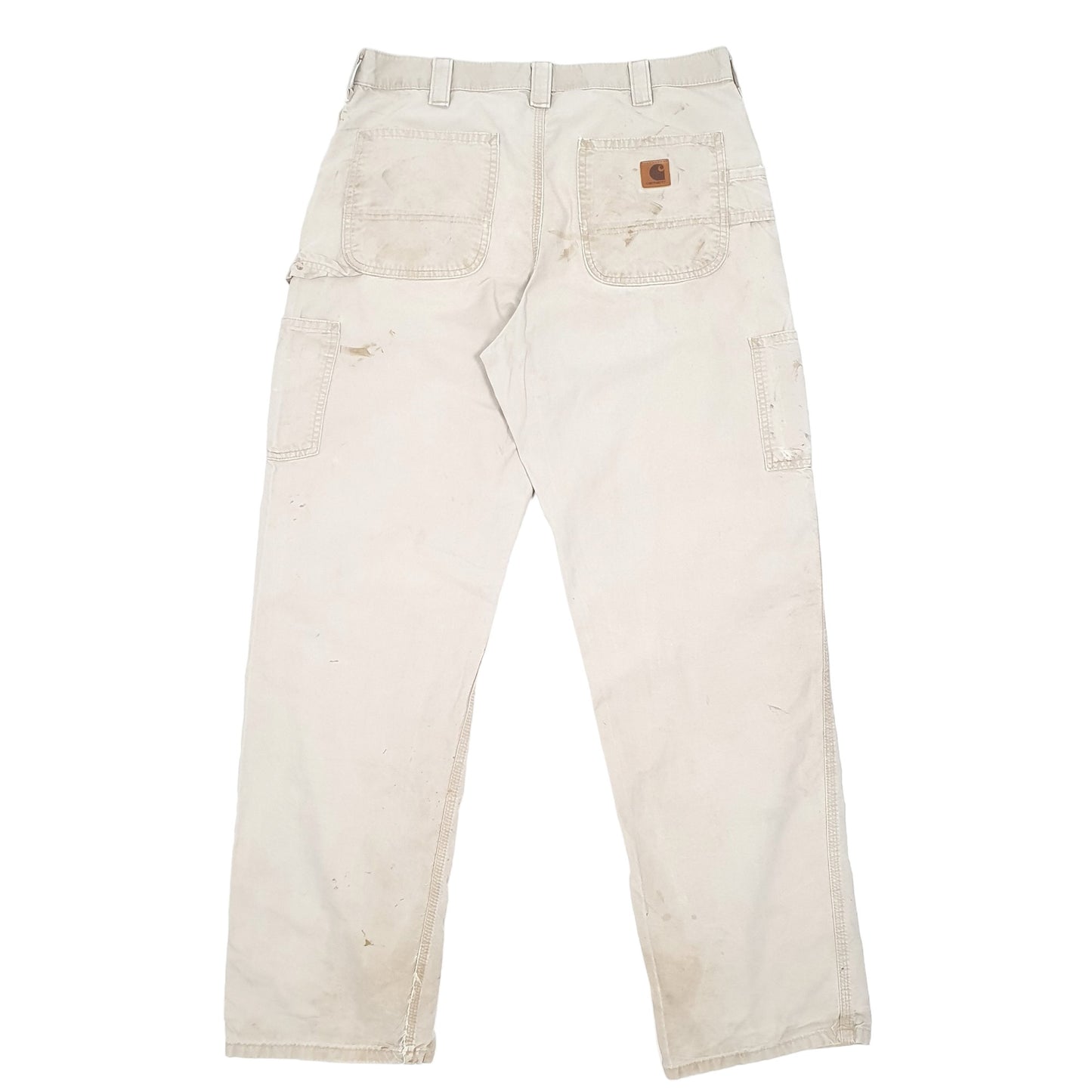 Mens Beige Carhartt  Carpenter Trousers
