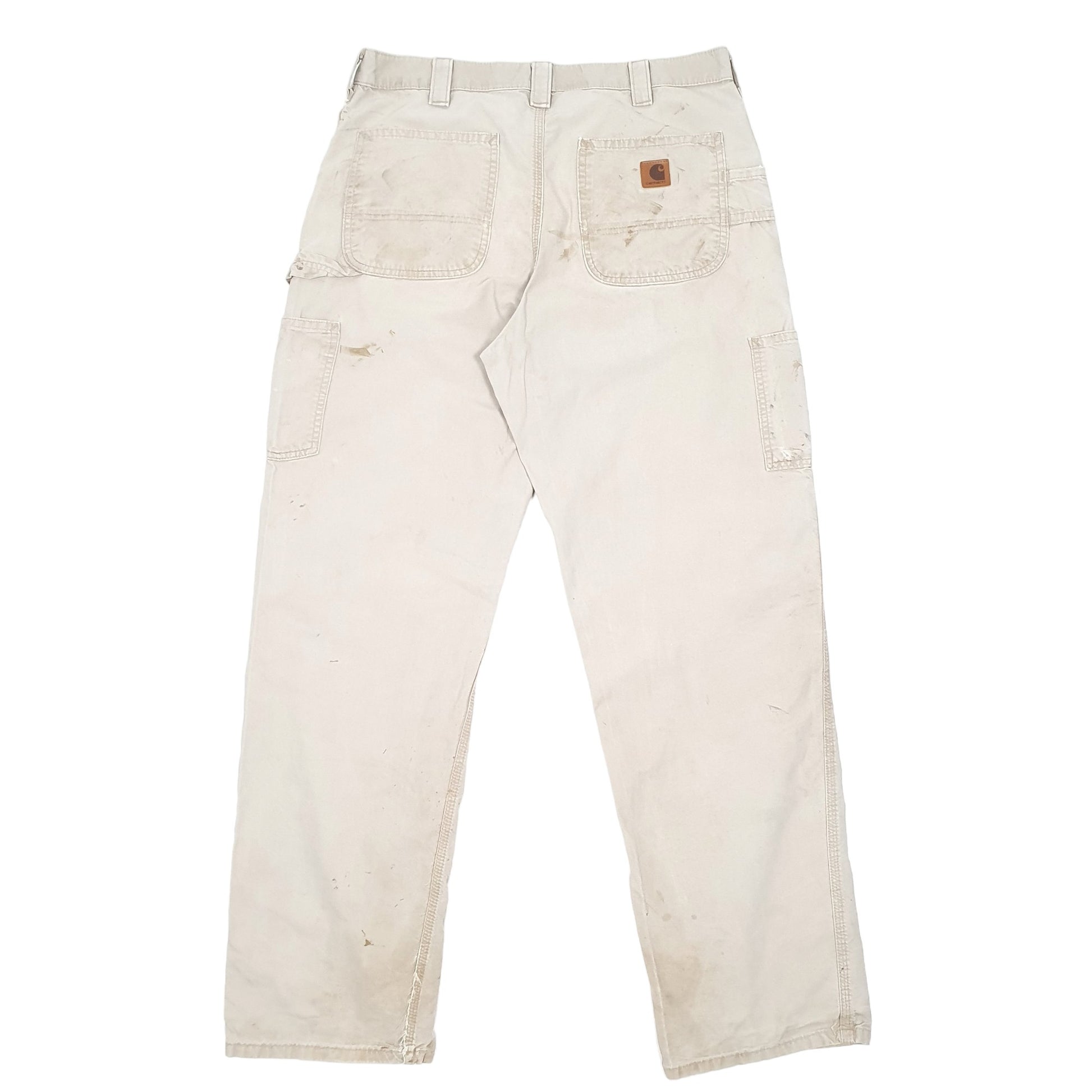 Mens Beige Carhartt  Carpenter Trousers
