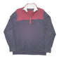 Mens Navy Nautica Knit Quarter Zip Jumper
