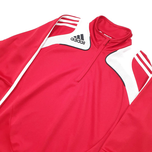 Adidas Quarter Zip S Red