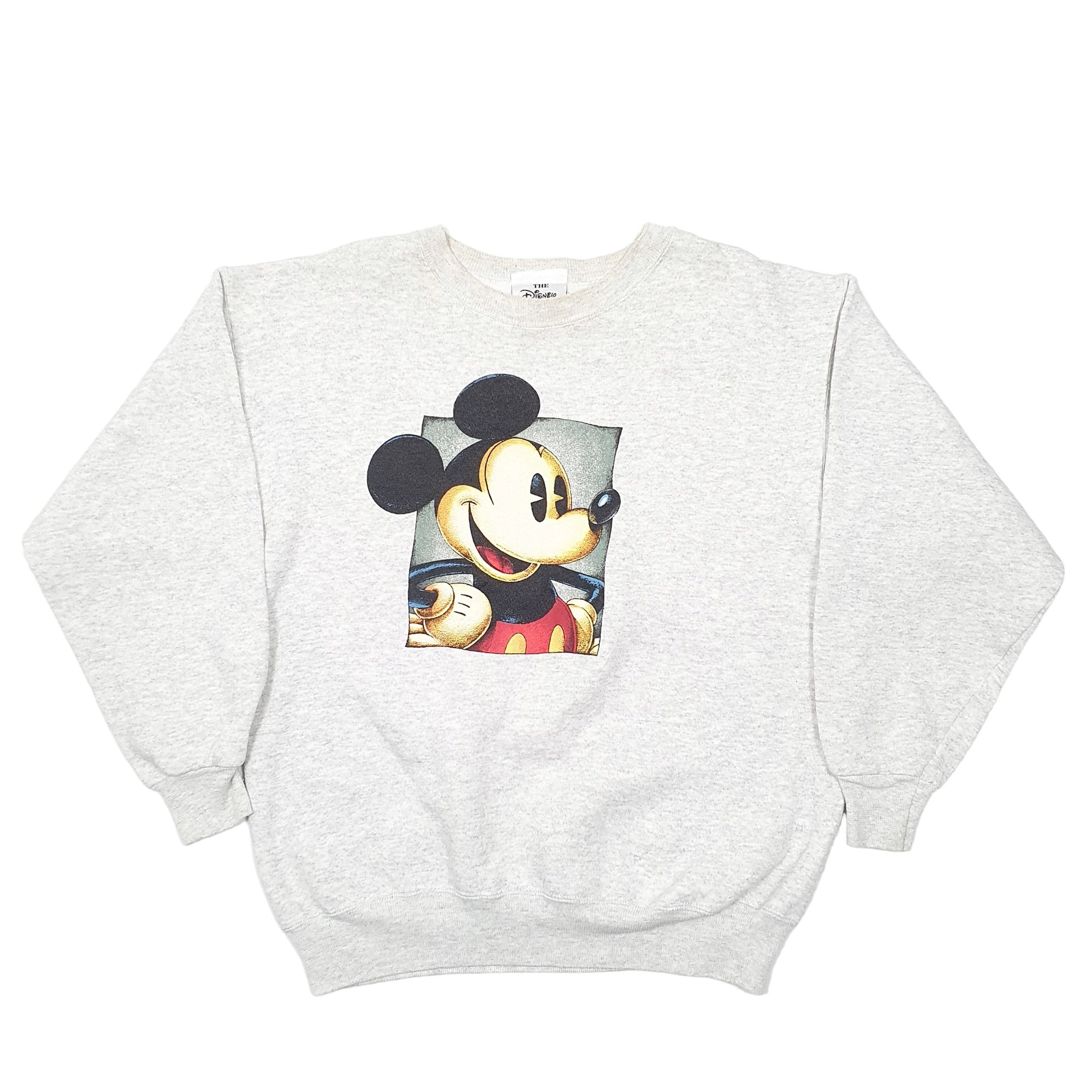 Mens Grey Disney Mickey Mouse Crewneck Jumper