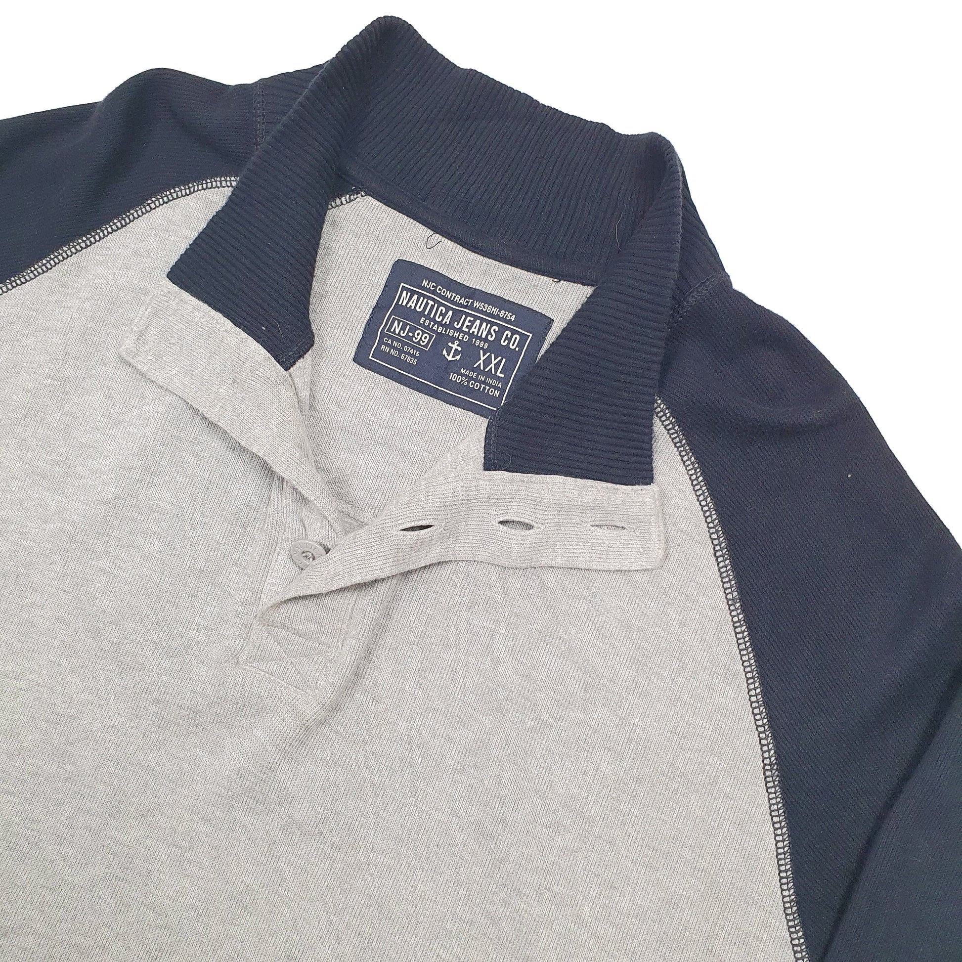 Nautica Quarter Zip XXL Grey