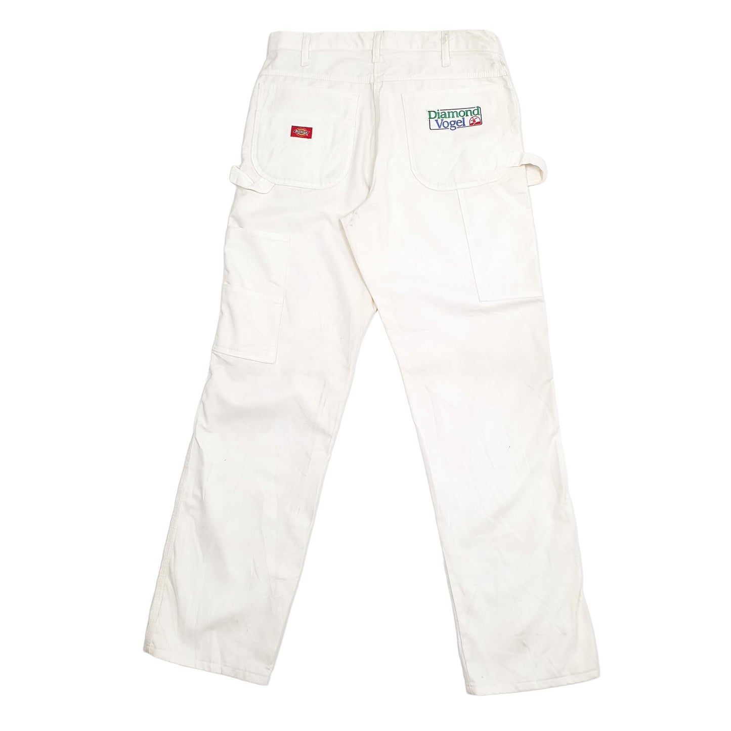 Mens White Dickies  Carpenter Trousers