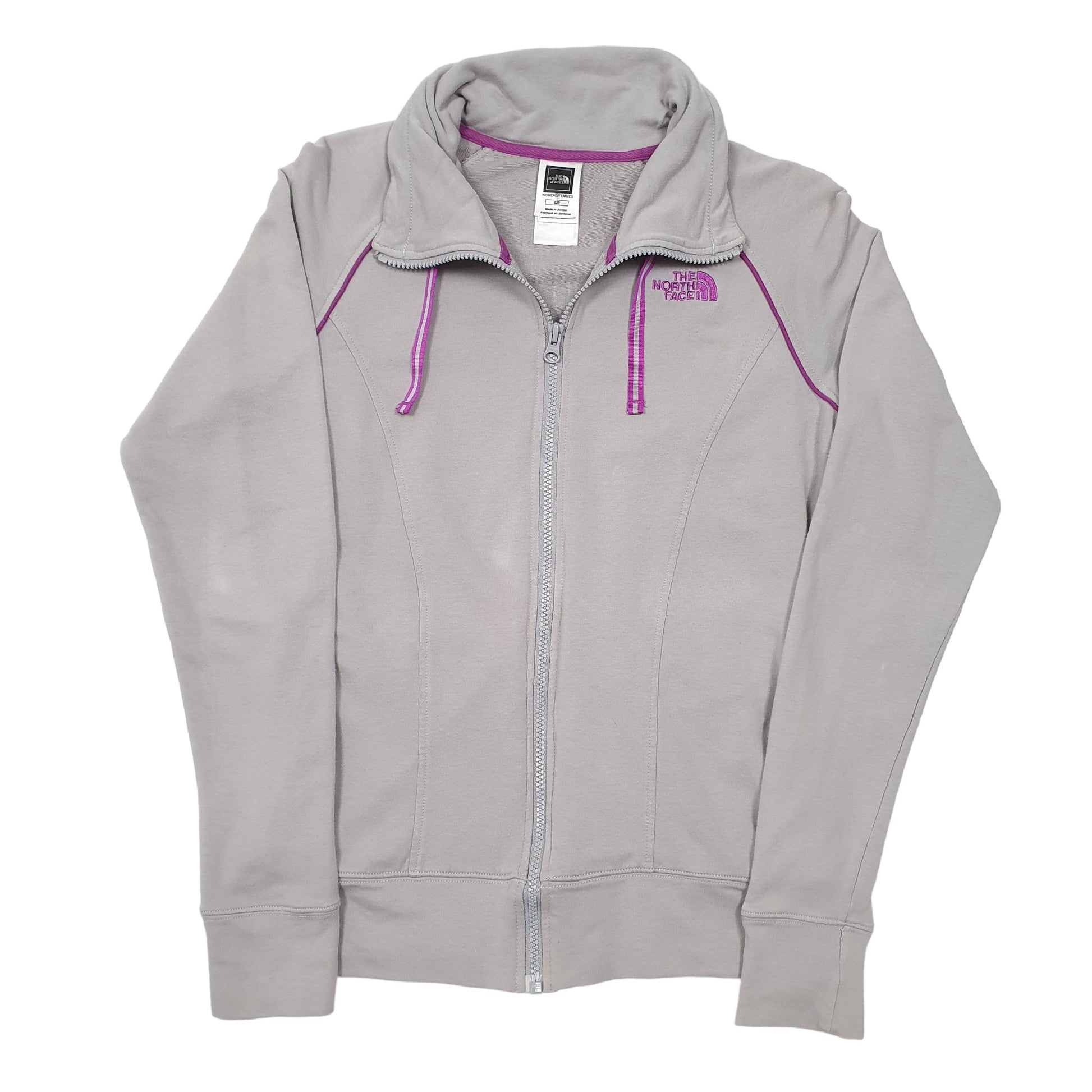 Womens Grey The North Face Sweatshirt Full Zip Jumper