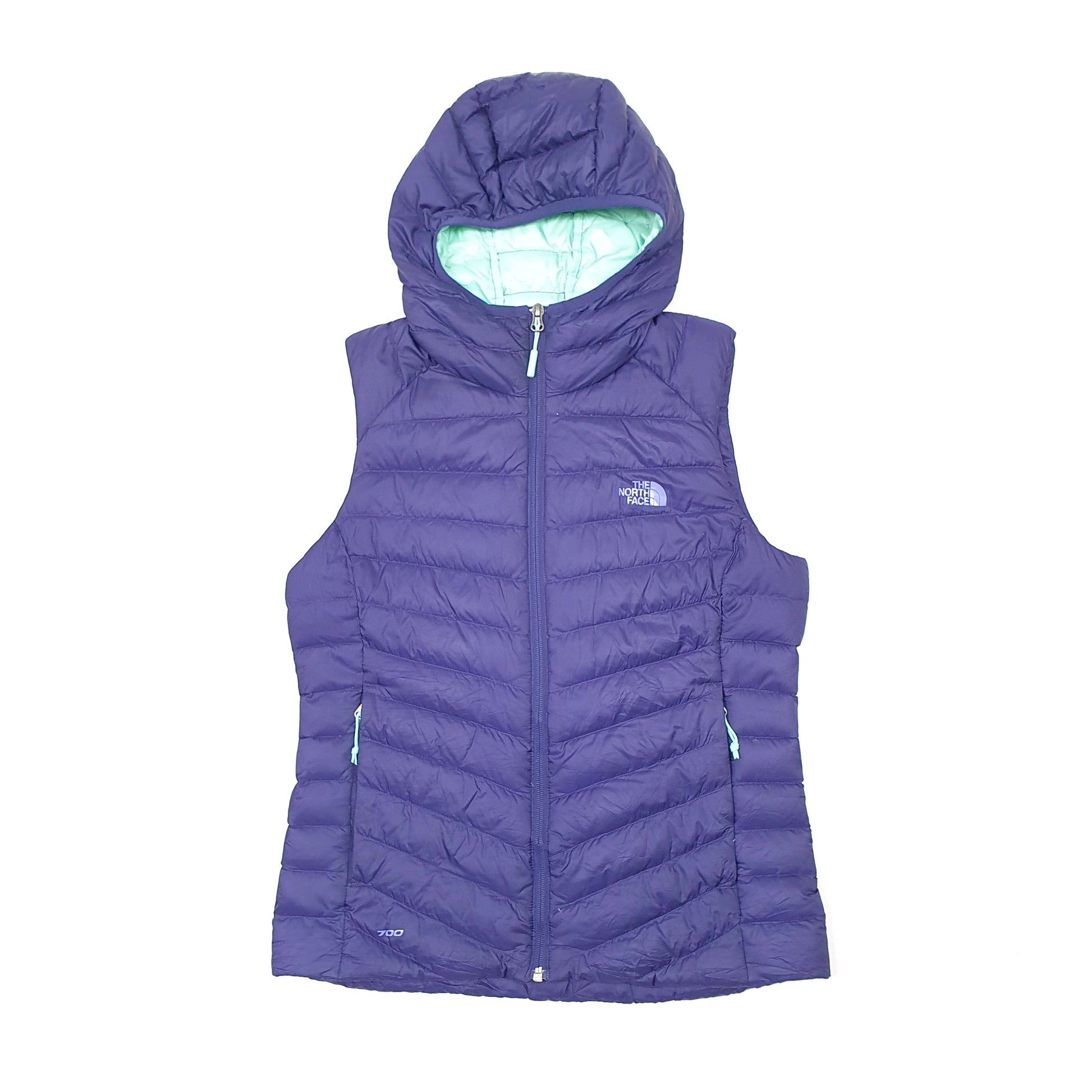 Womens Purple The North Face Gilet Hoodie  Coat