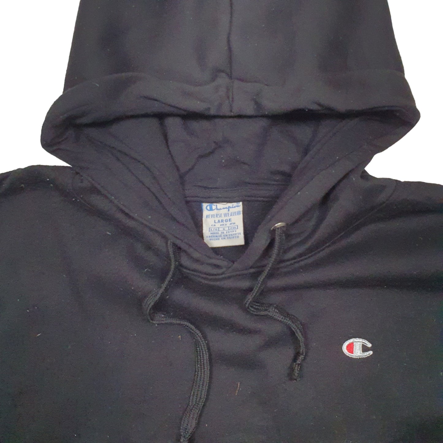 Mens Black Champion  Hoodie Jumper