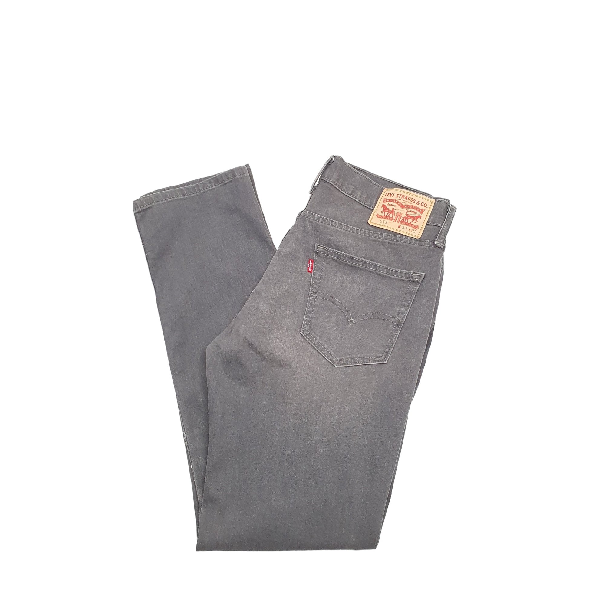 Levis 511 Slim Fit Jeans W34 L32 Grey