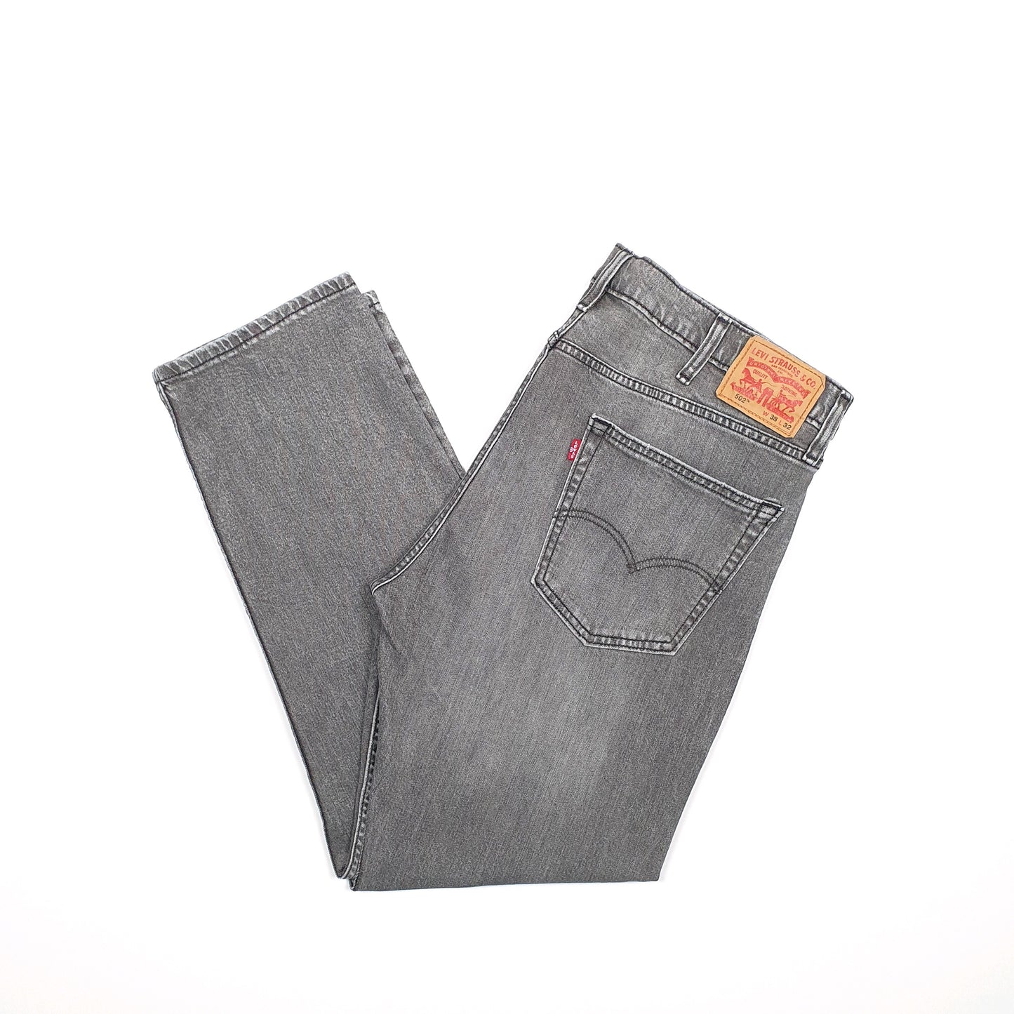 Levis 502 Regular Fit Jeans W38 L30 Grey