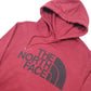 The North Face Spellout Hoodie M Red