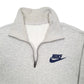 Mens Grey Nike  Quarter Zip Jumper