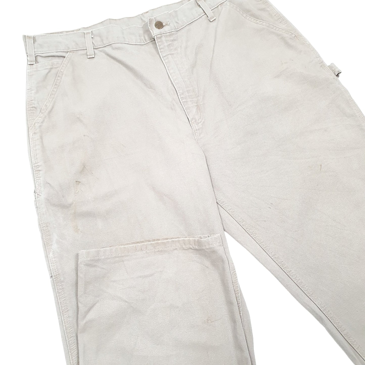 Mens Beige Carhartt  Carpenter Trousers