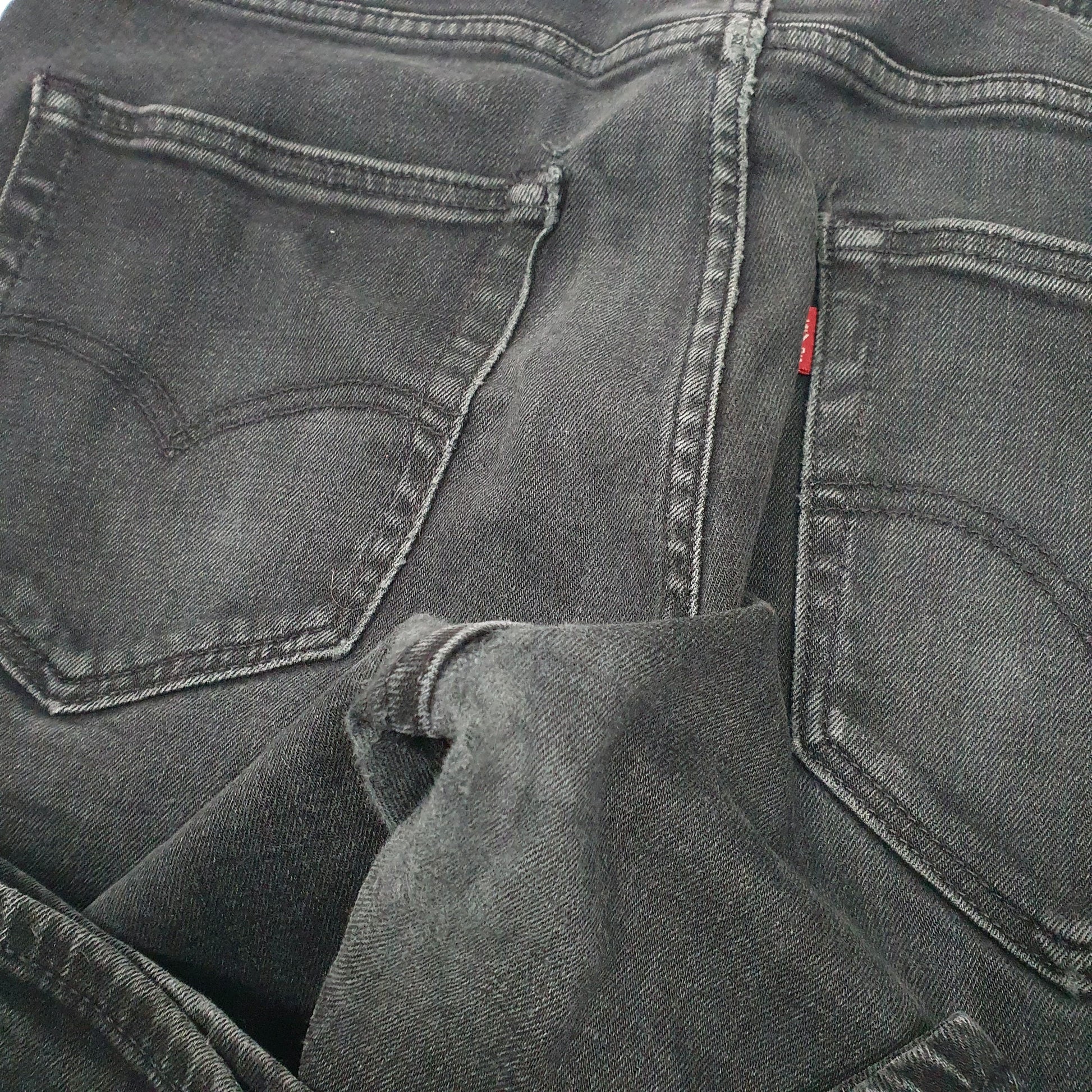 Mens Black Levis Stretch 512 JeansW34 L30