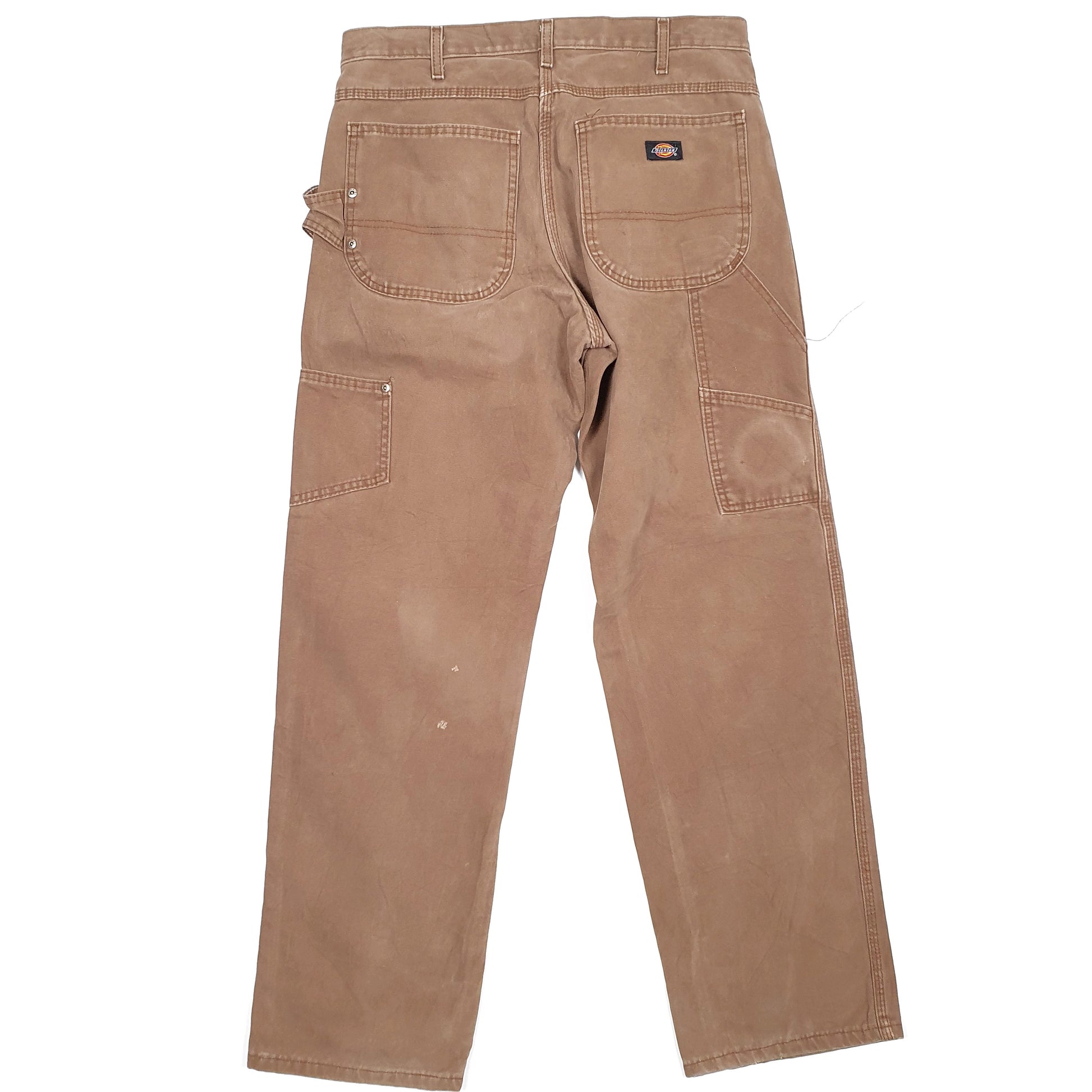 Mens Dickies Brown Carpenter Trousers W32 L31 Brown