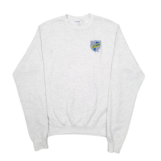 Mens Grey Champion STMA USA College Crewneck Jumper