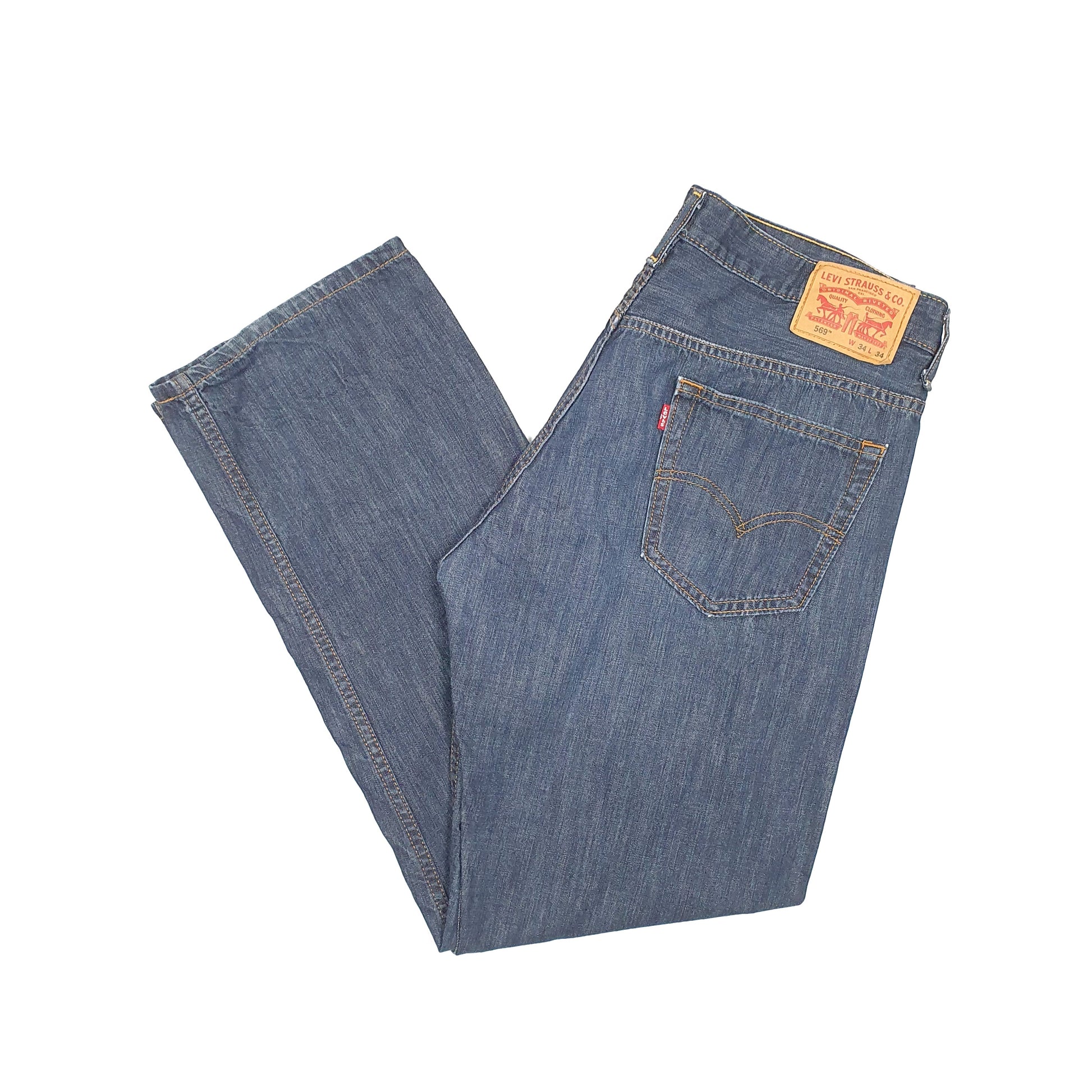 Levis 569 Loose Fit Jeans W34 L31 Blue