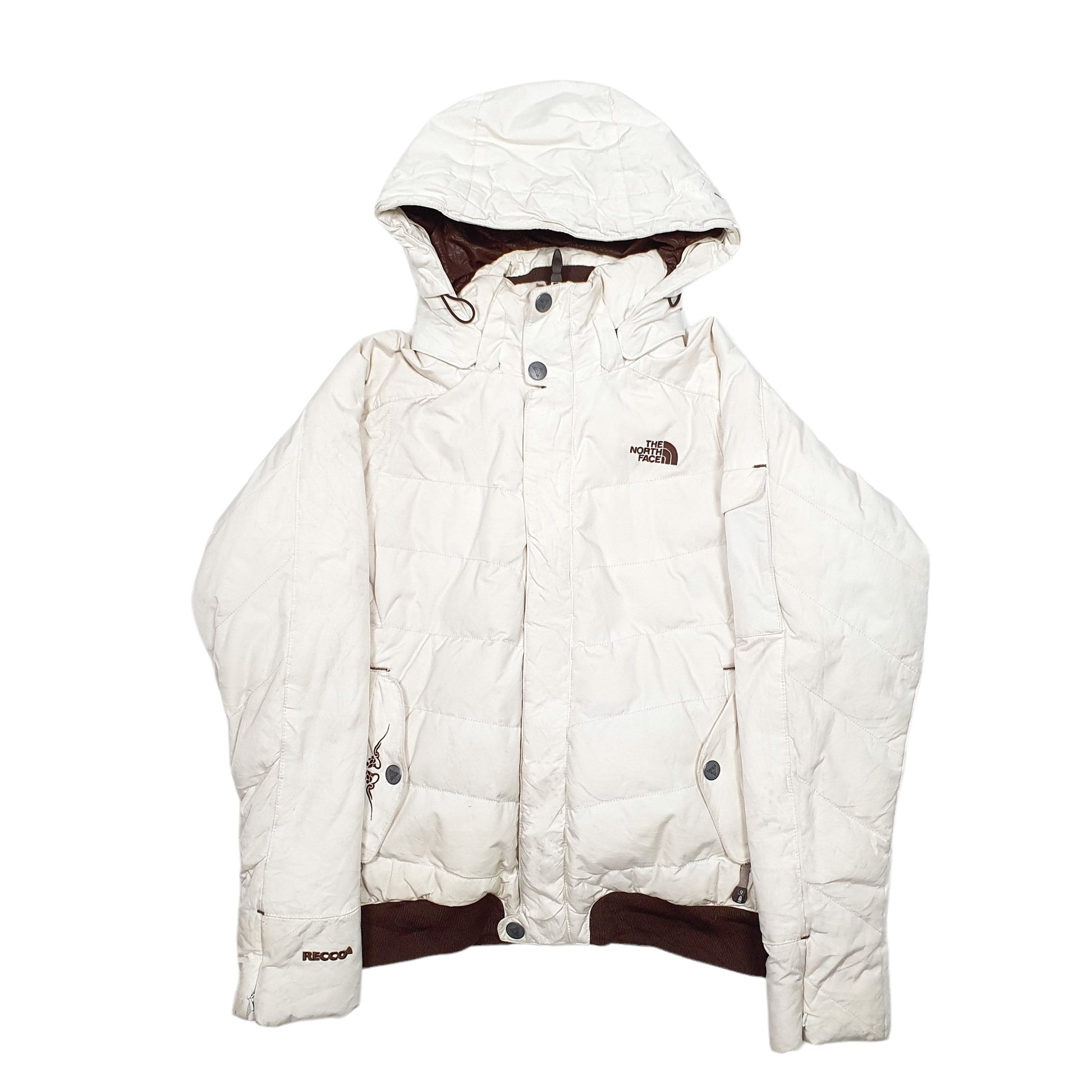 Womens Cream The North Face  Puffer Coat