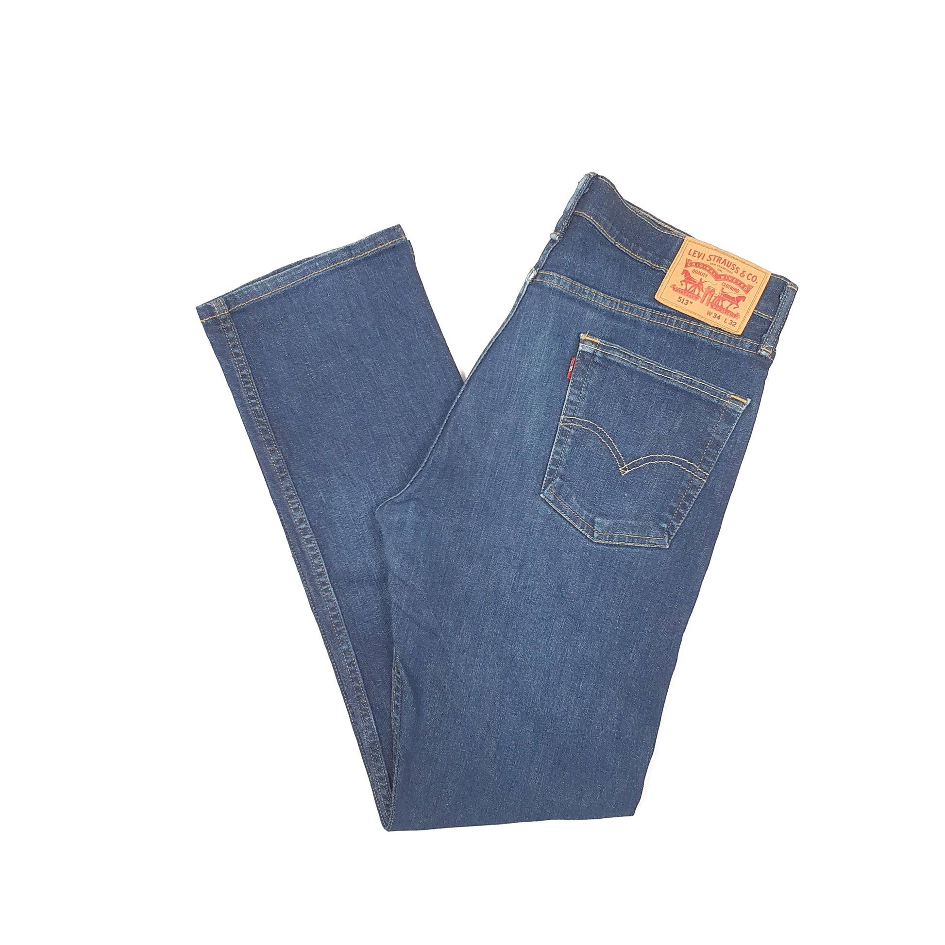 Levis 513 Slim Fit Jeans W34 L31 Blue