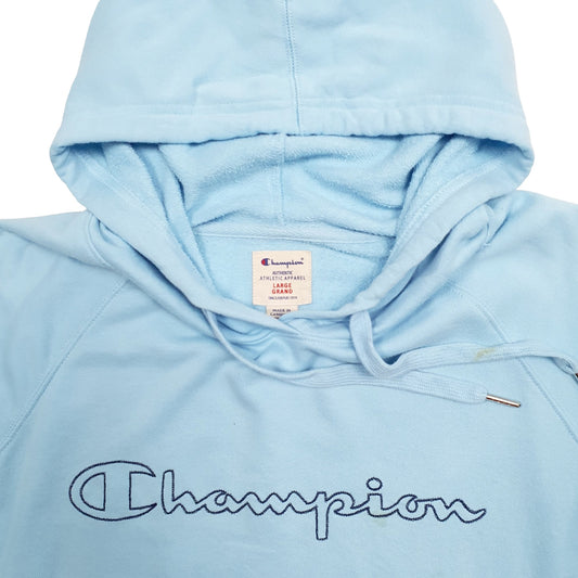 Mens Blue Champion  Hoodie Jumper