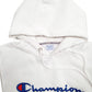 Womens White Champion Spellout Hoodie Jumper