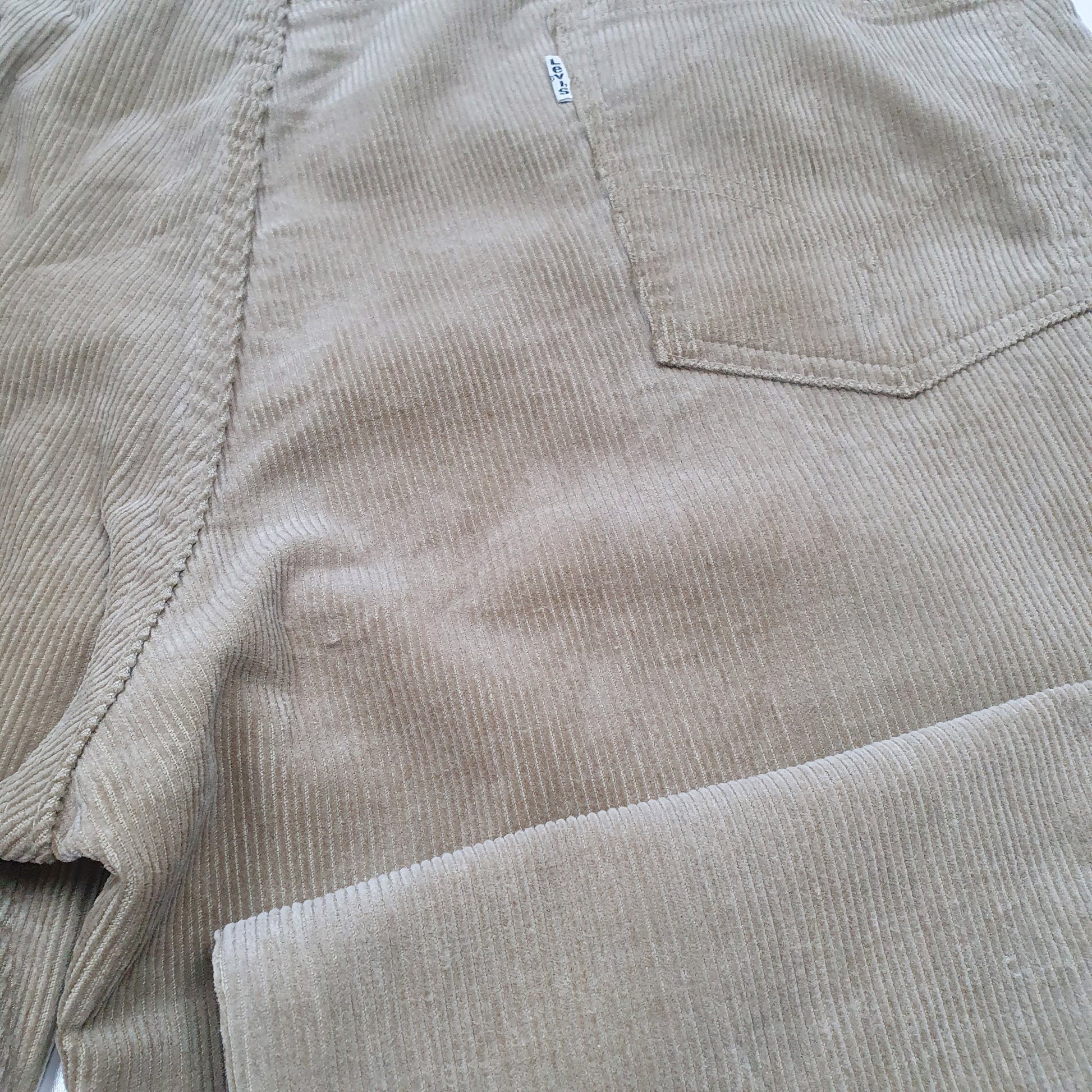 Mens Beige Levis 630 Corduroy Trousers