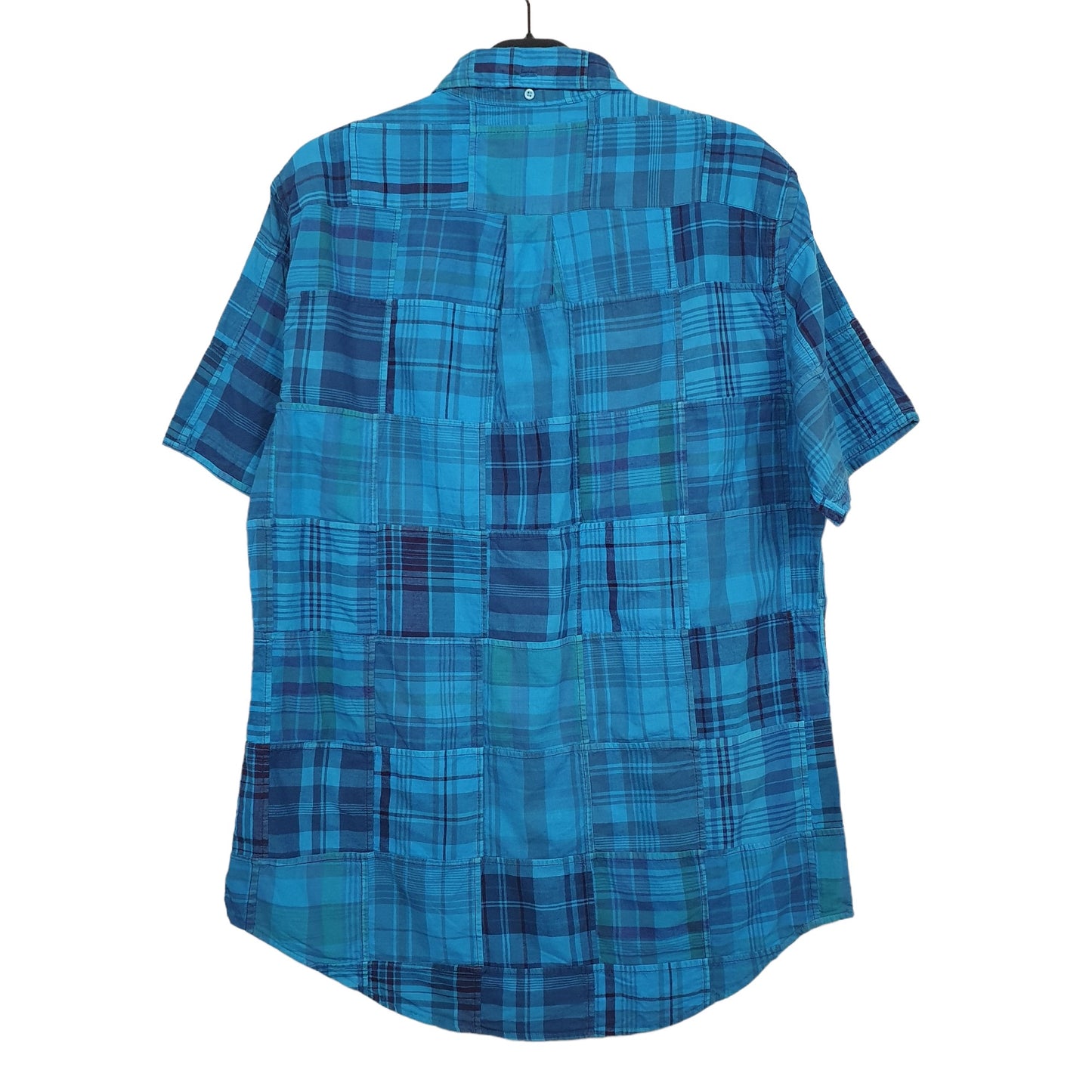 Ralph Lauren Short Sleeve Custom Fit Check Shirt Blue