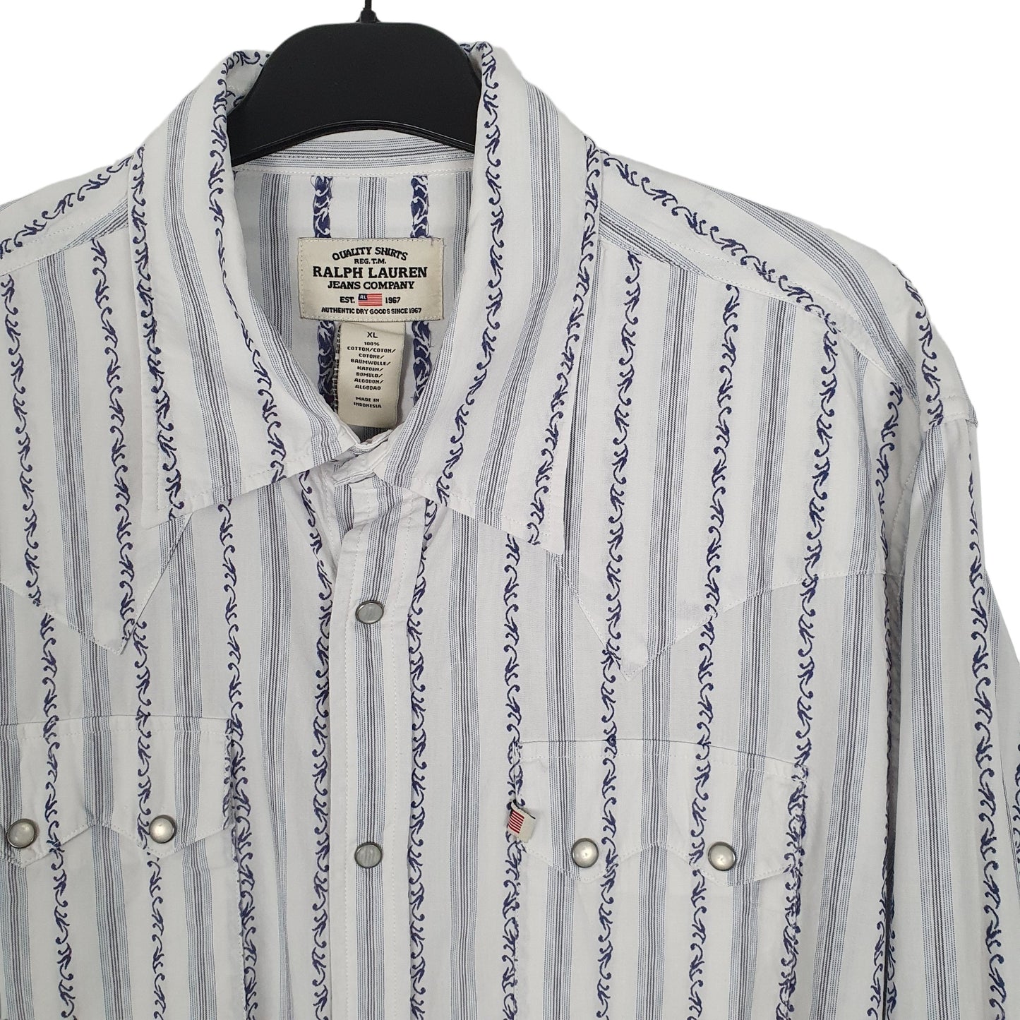 Ralph Lauren Long Sleeve Regular Fit Striped Shirt White