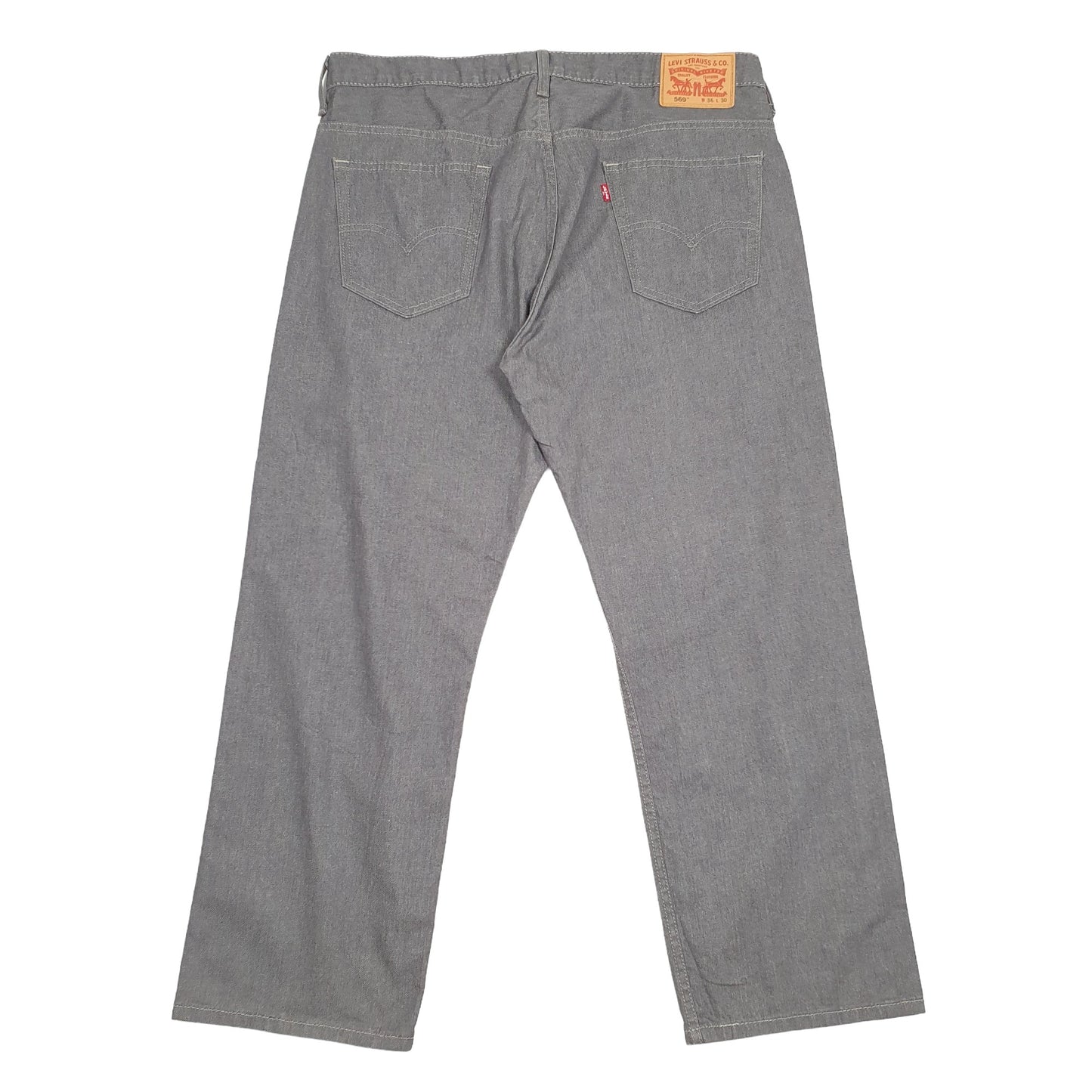 Levis 569 Loose Fit Jeans W36 L29 Grey