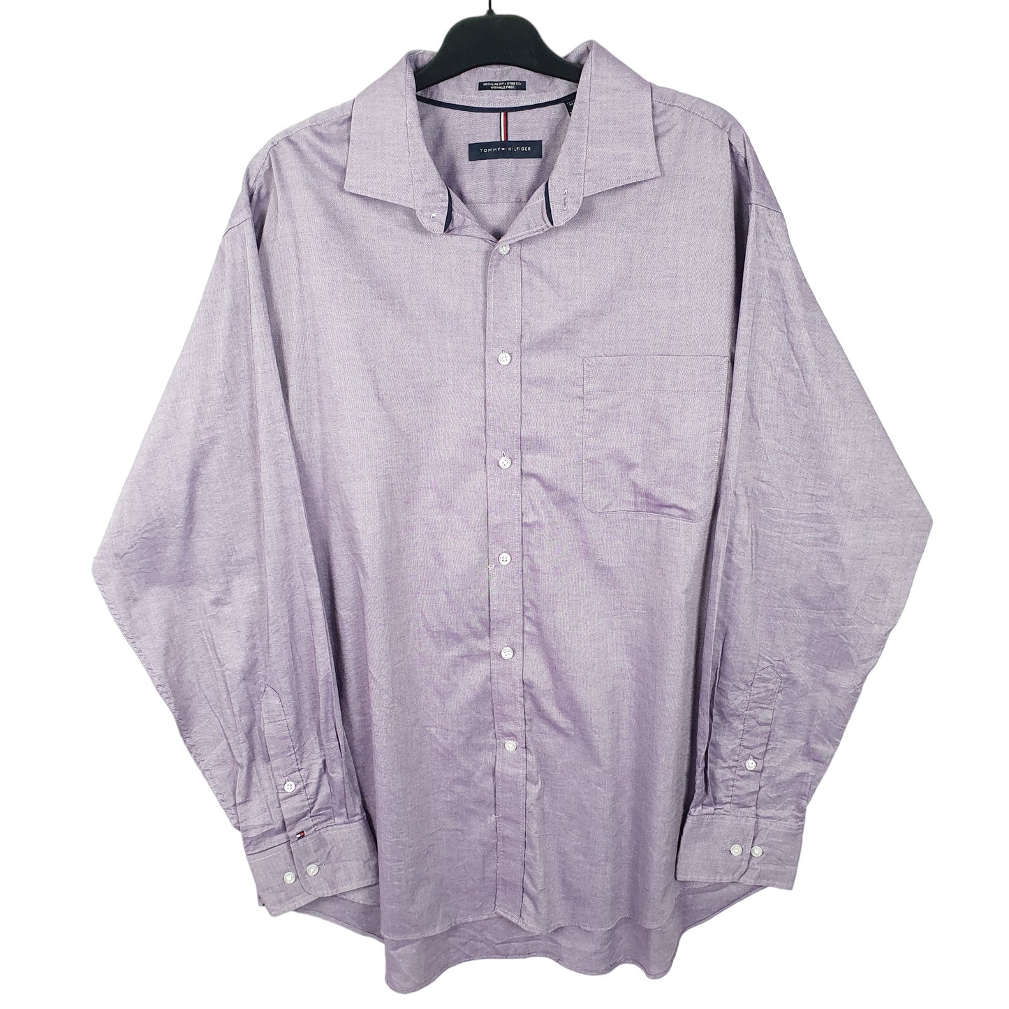 Tommy Hilfiger Long Sleeve Regular Fit Shirt Purple